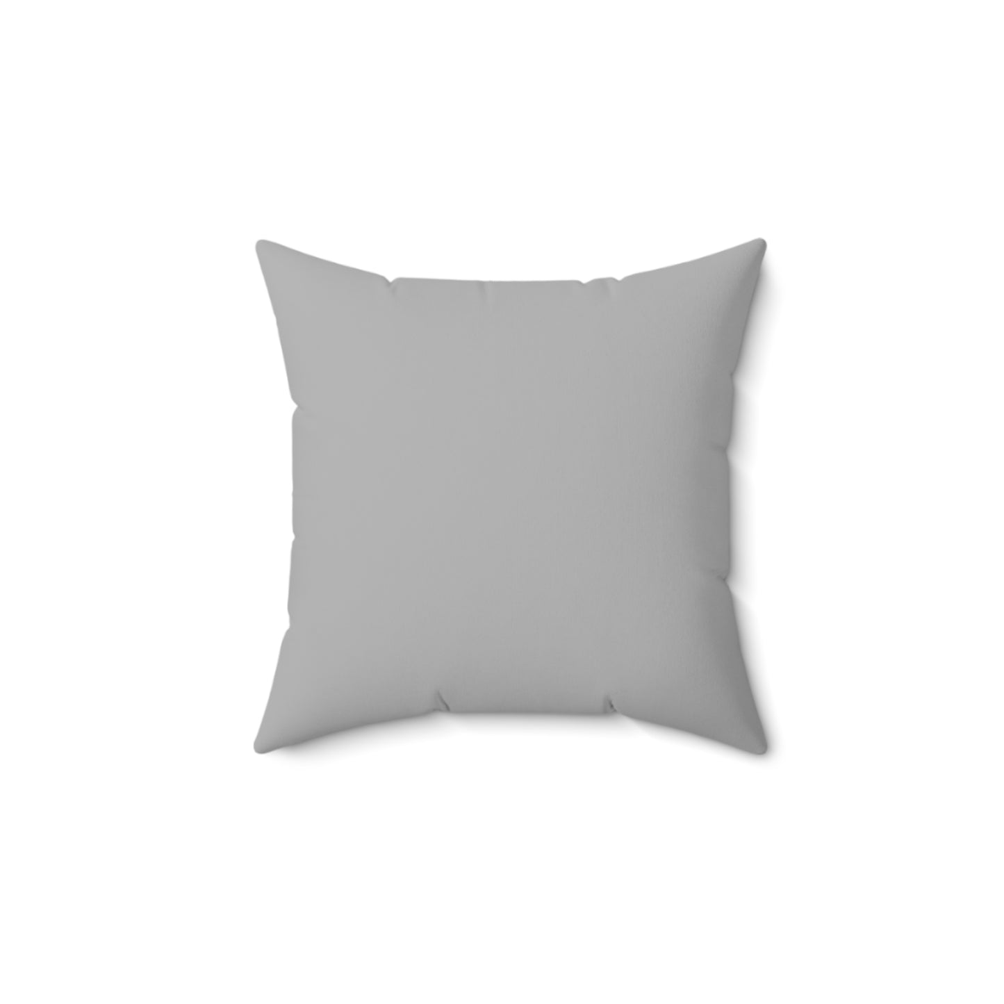 "DFC" Grey Spun Polyester Square Pillow