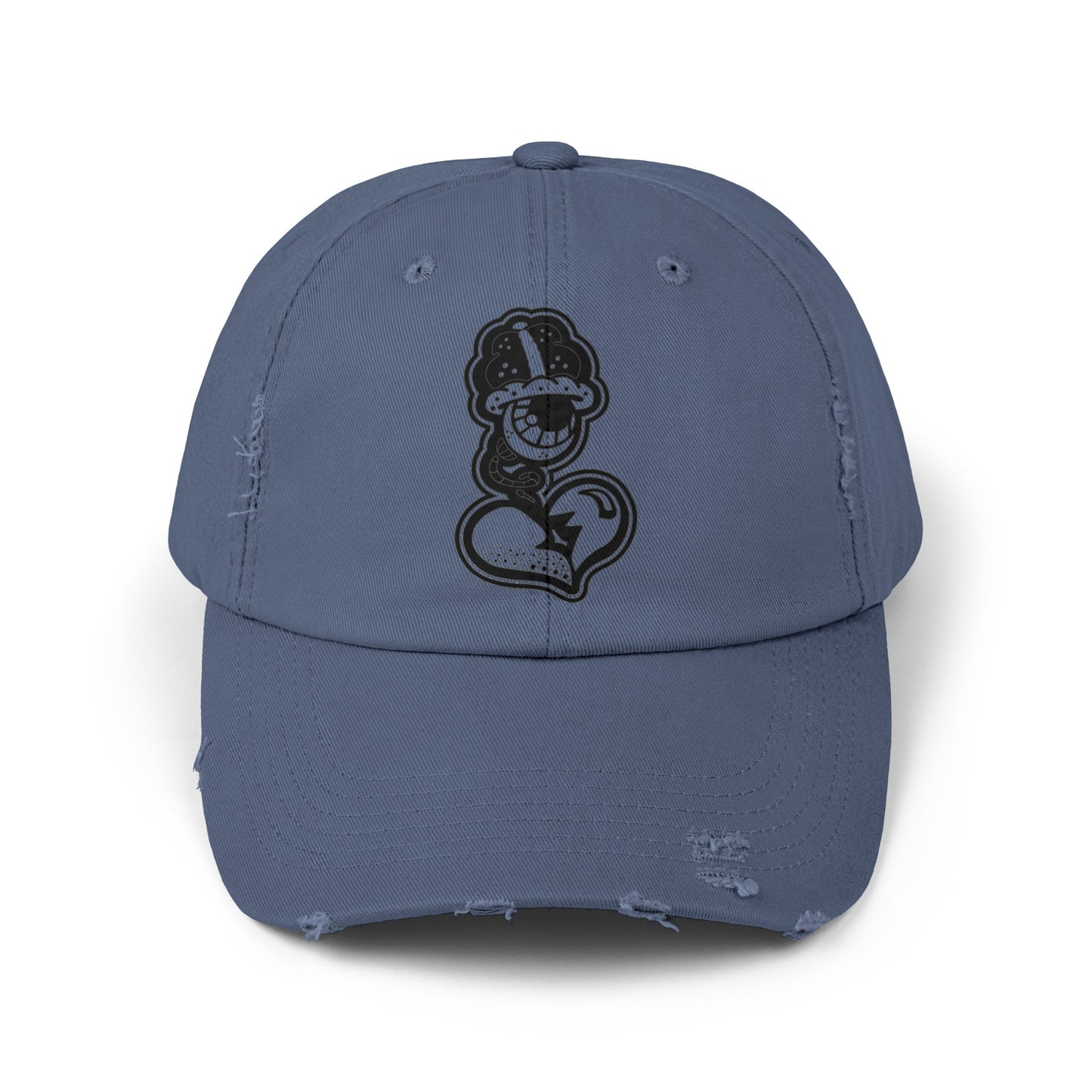 "Black Label" Unisex Distressed Cap by WildeTuna
