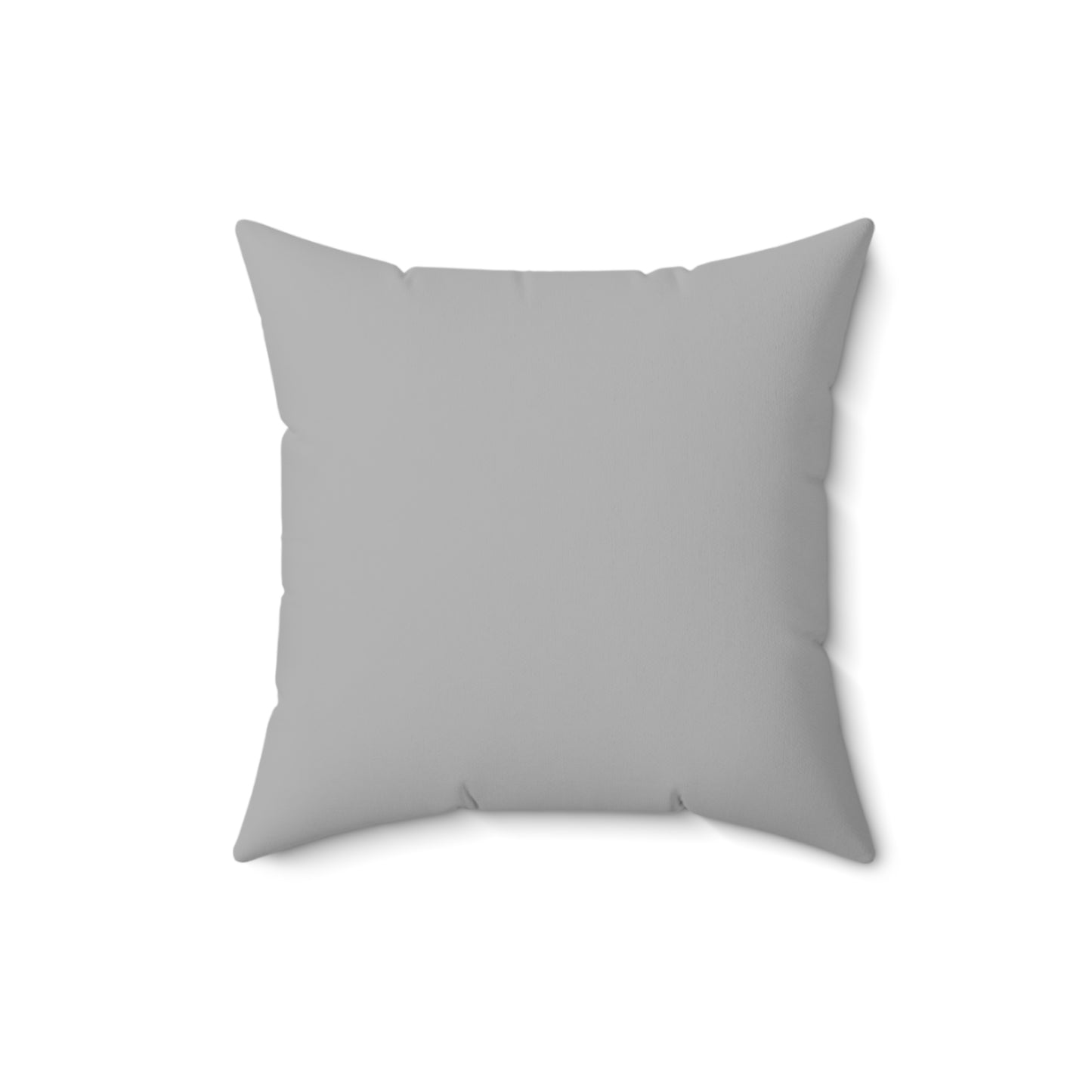 "DFC" Grey Spun Polyester Square Pillow