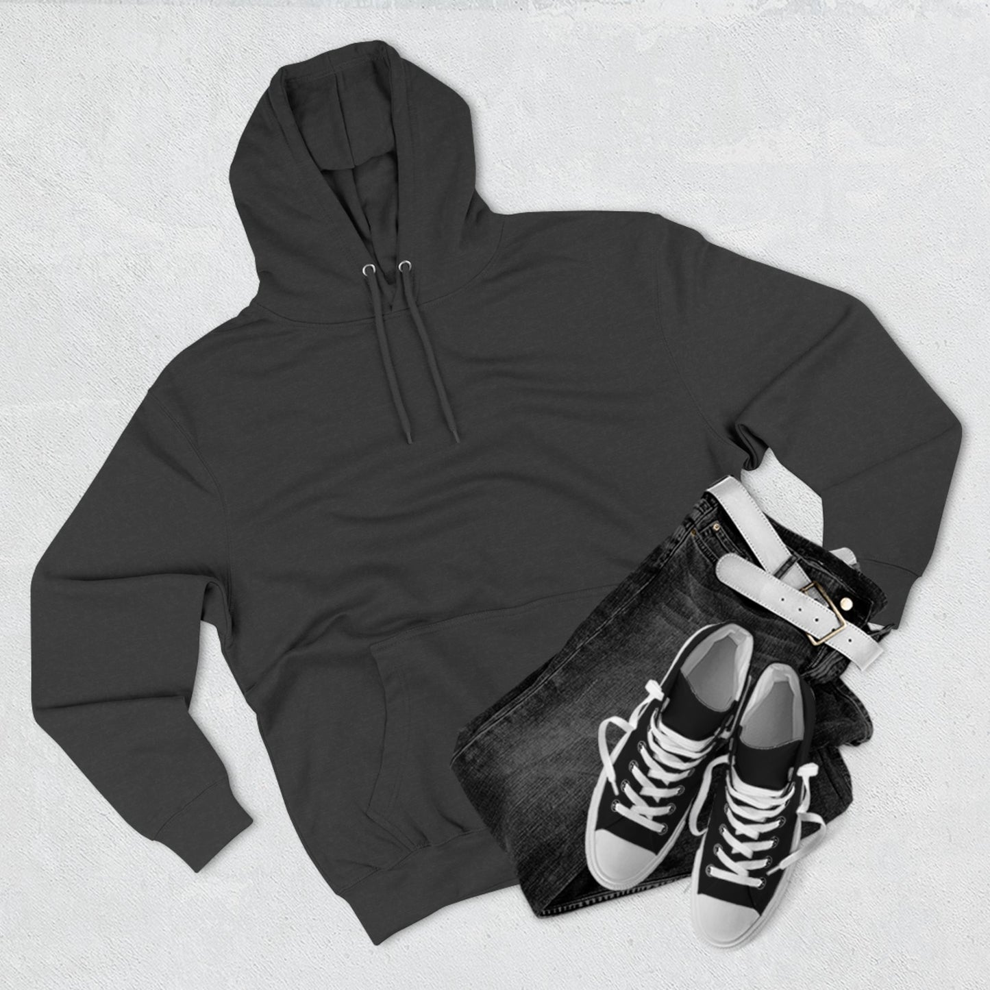 Cozy Graphic Fleece Hoodie with Heart Design