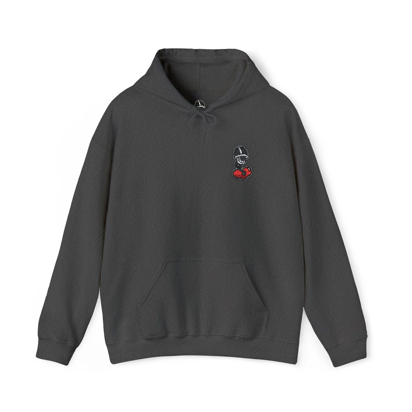 DFCollection™ Embroidered Hoodie - Cozy Heart Design for Everyday Comfort