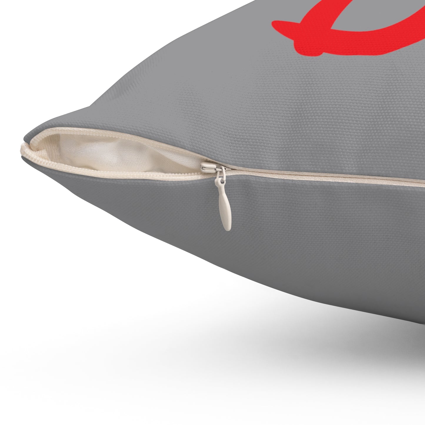 "DFC" Space Grey Spun Polyester Square Pillow