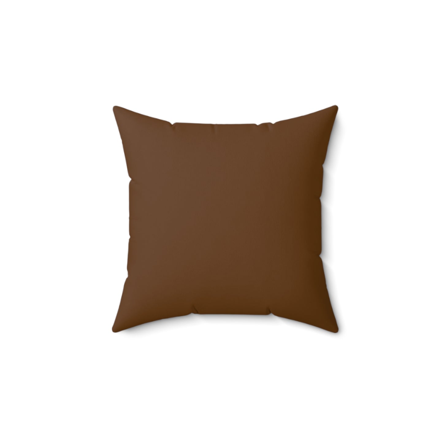 "DFC" Brown Spun Polyester Square Pillow
