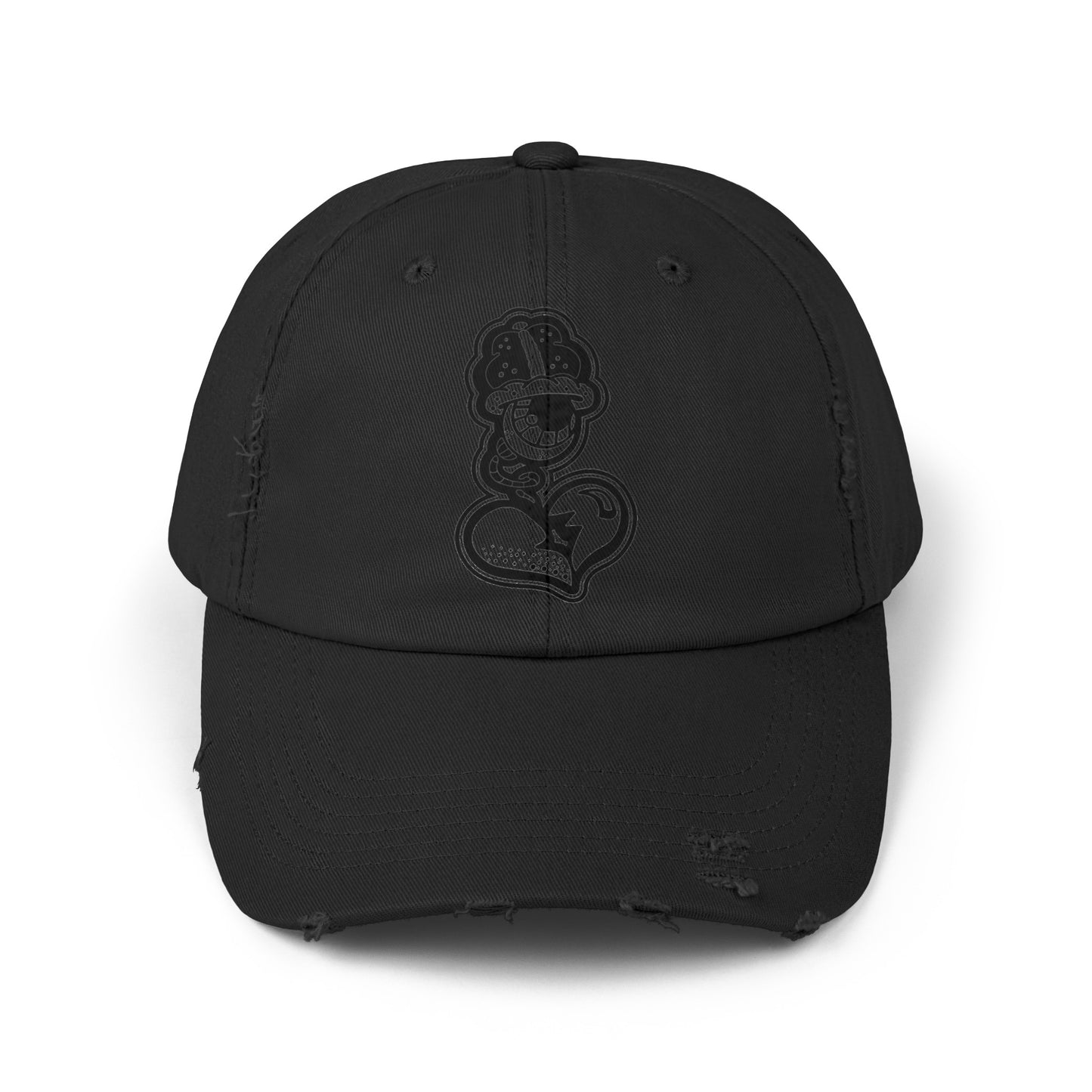"Black Label" Unisex Distressed Cap by WildeTuna