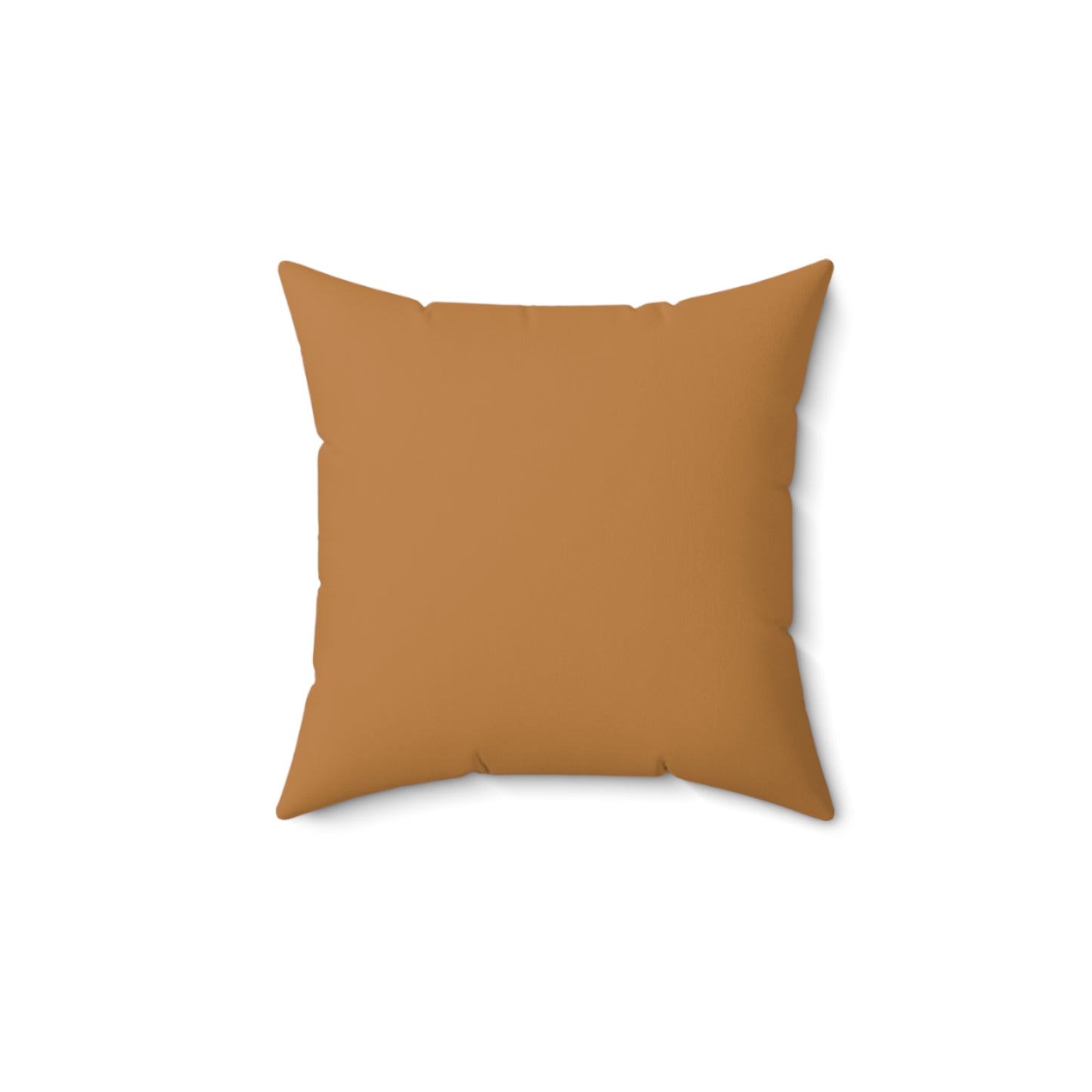 "DFC" Tan Spun Polyester Square Pillow