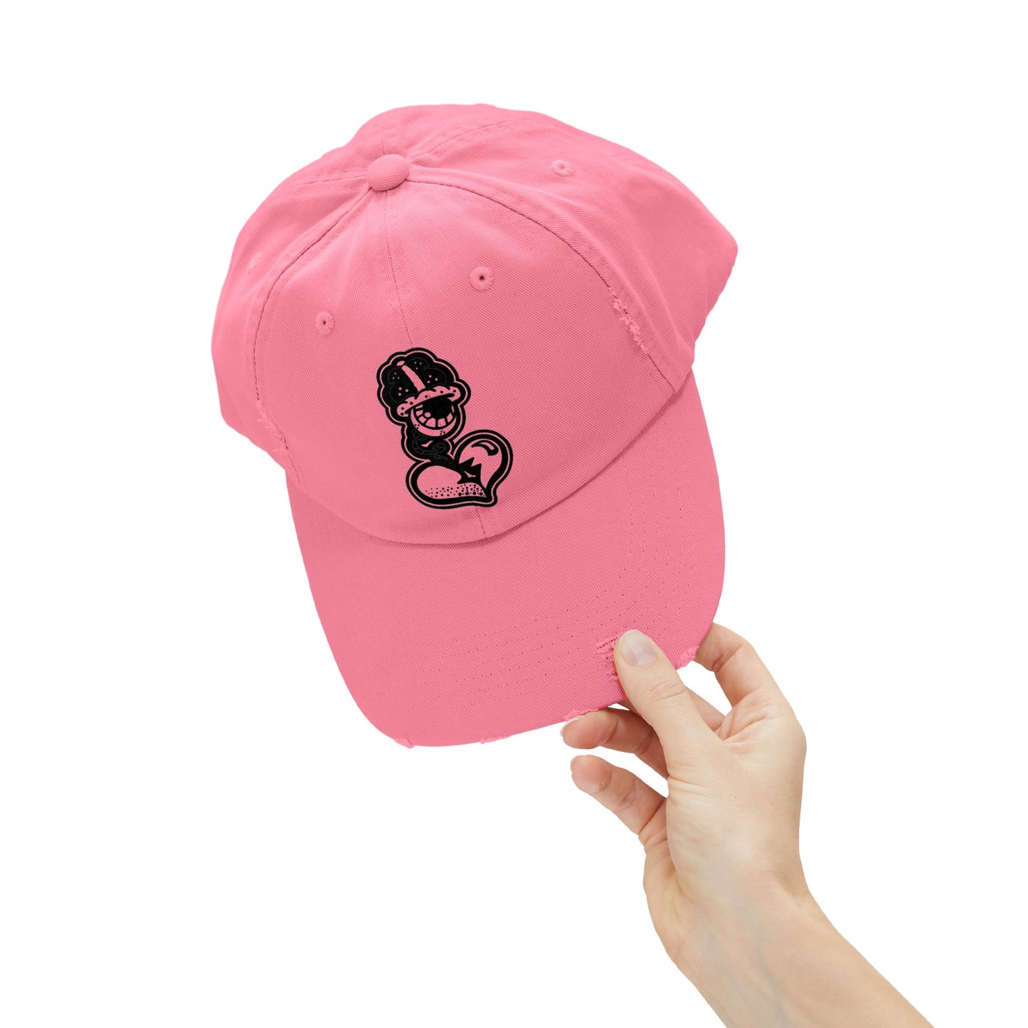 "Black Label" Unisex Distressed Cap by WildeTuna