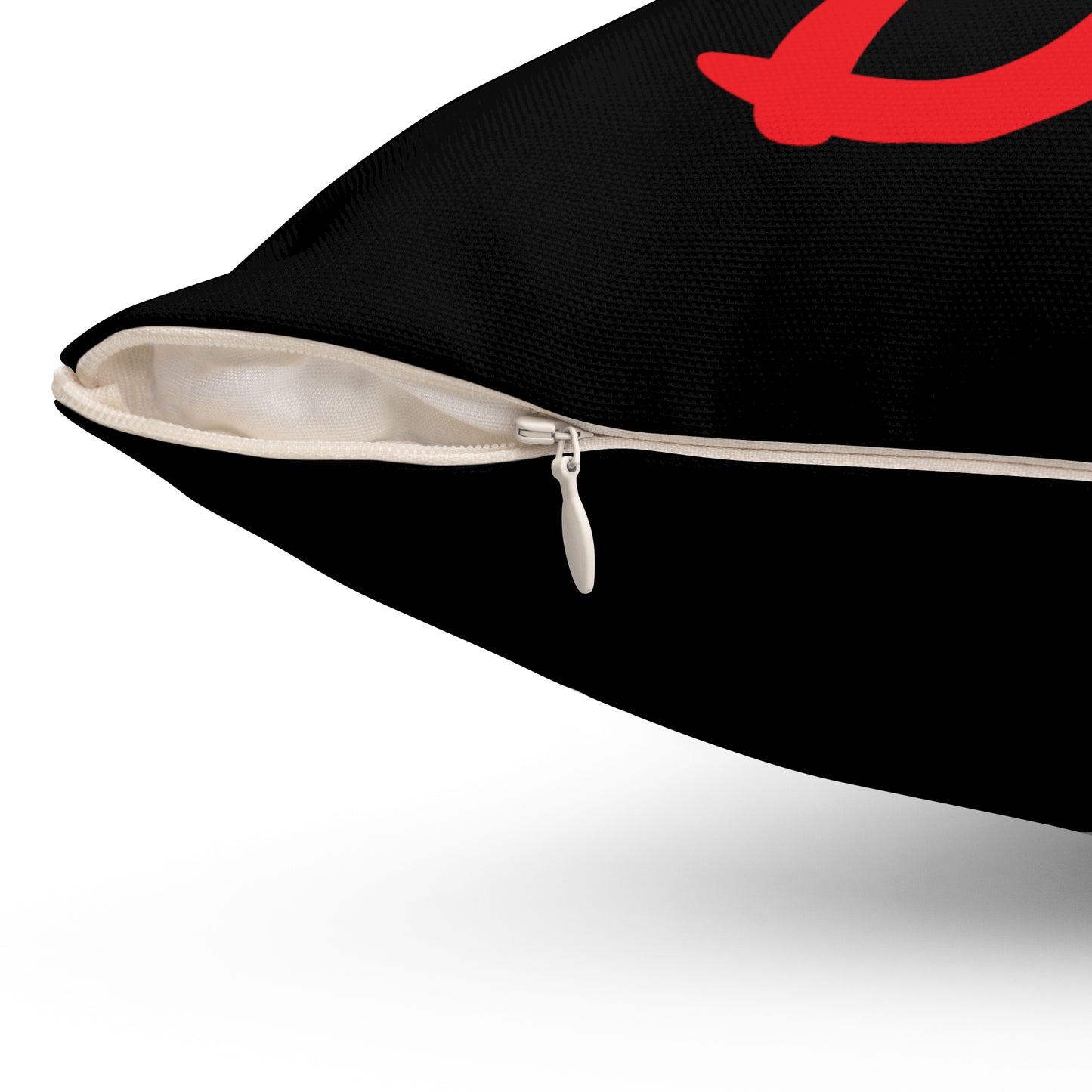 "DFC" Black Spun Polyester Square Pillow