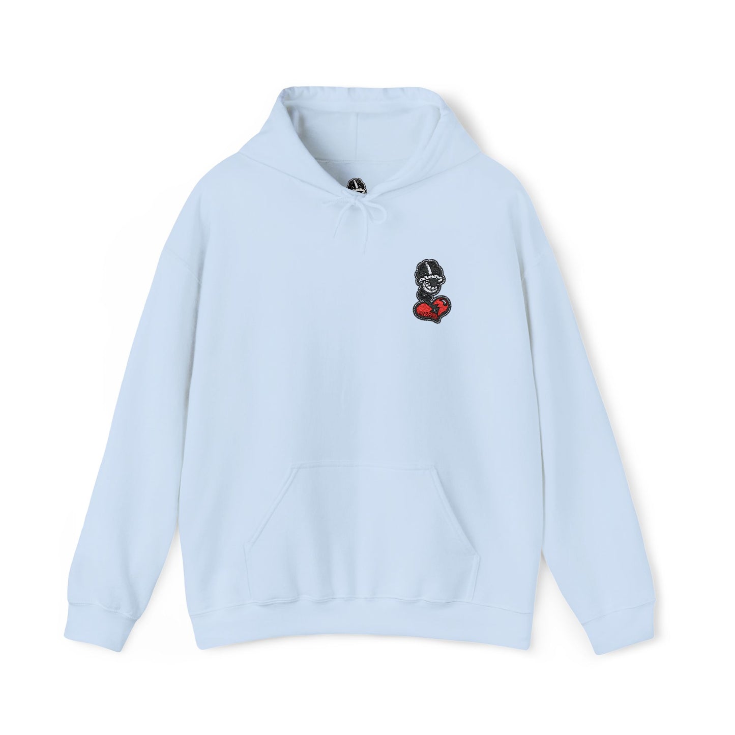 DFCollection™ Embroidered Hoodie - Cozy Heart Design for Everyday Comfort