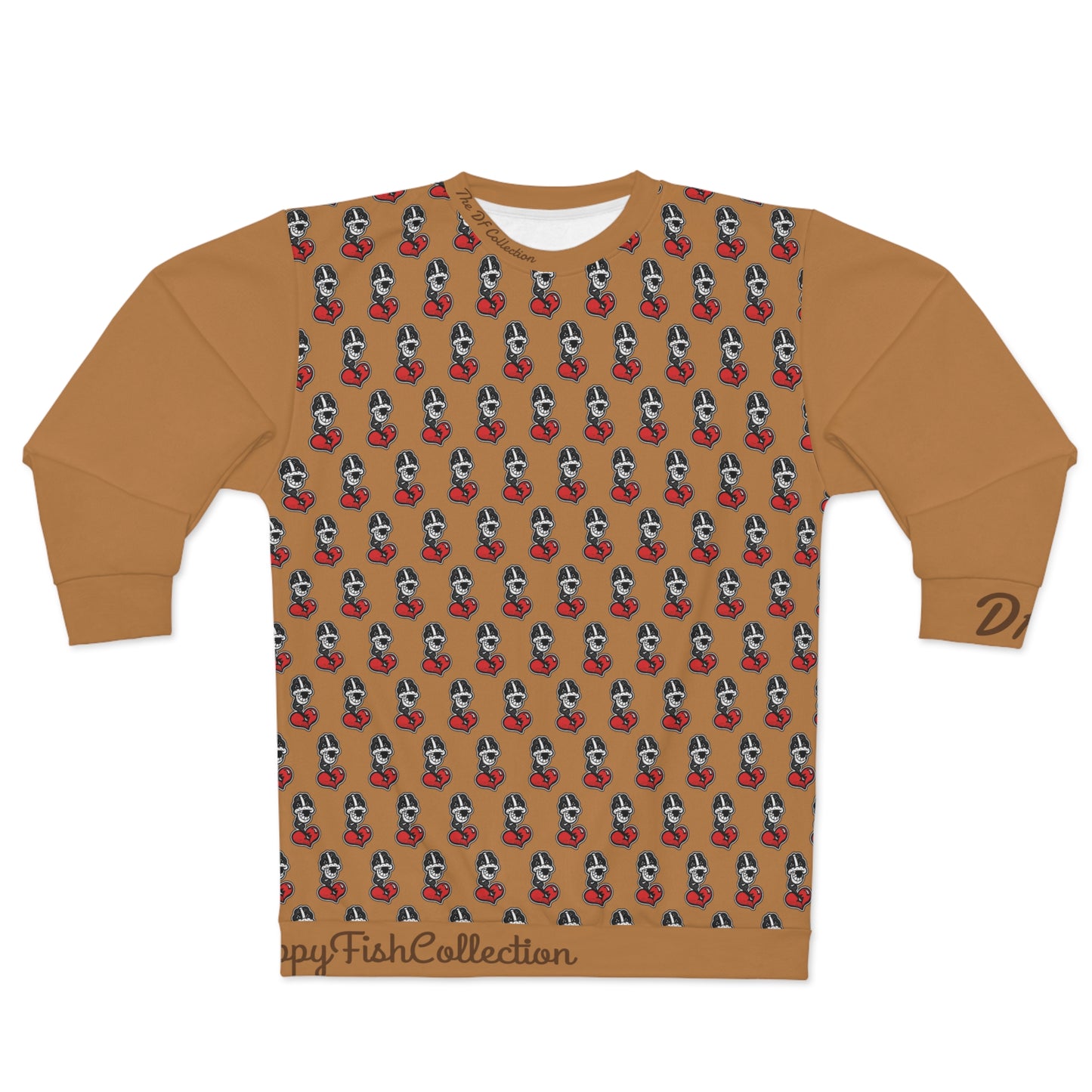 "Par 5" Tan Unisex Sweatshirt (AOP)
