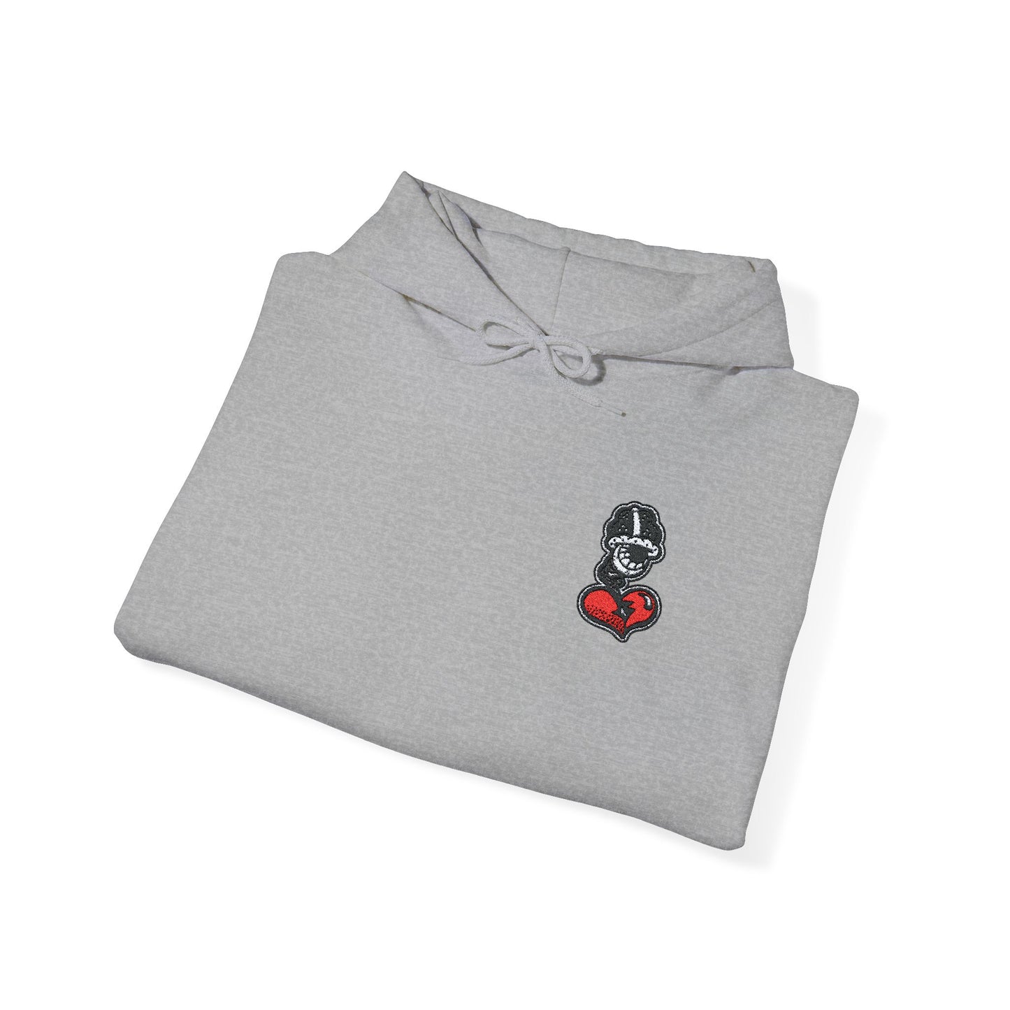 DFCollection™ Embroidered Hoodie - Cozy Heart Design for Everyday Comfort