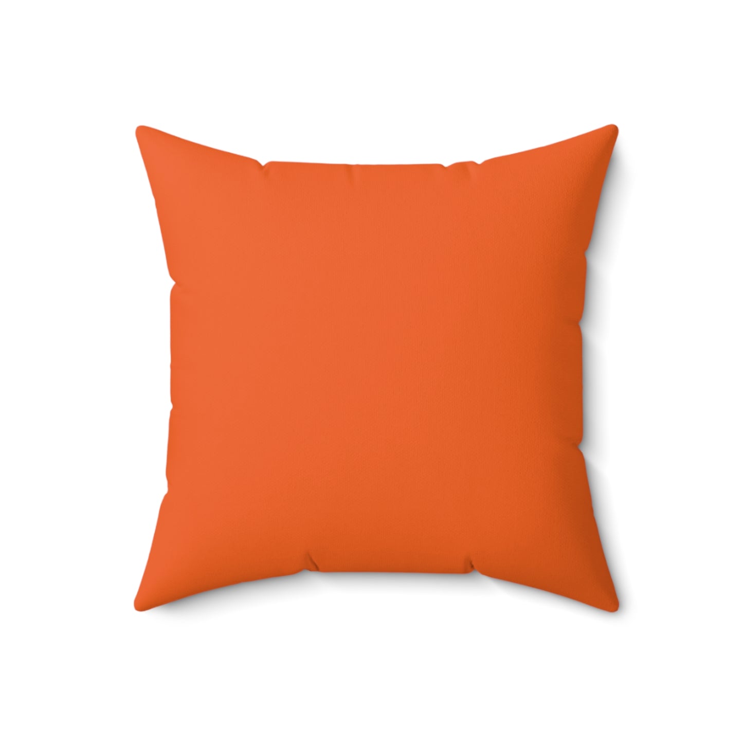 "DFC" Orange Spun Polyester Square Pillow