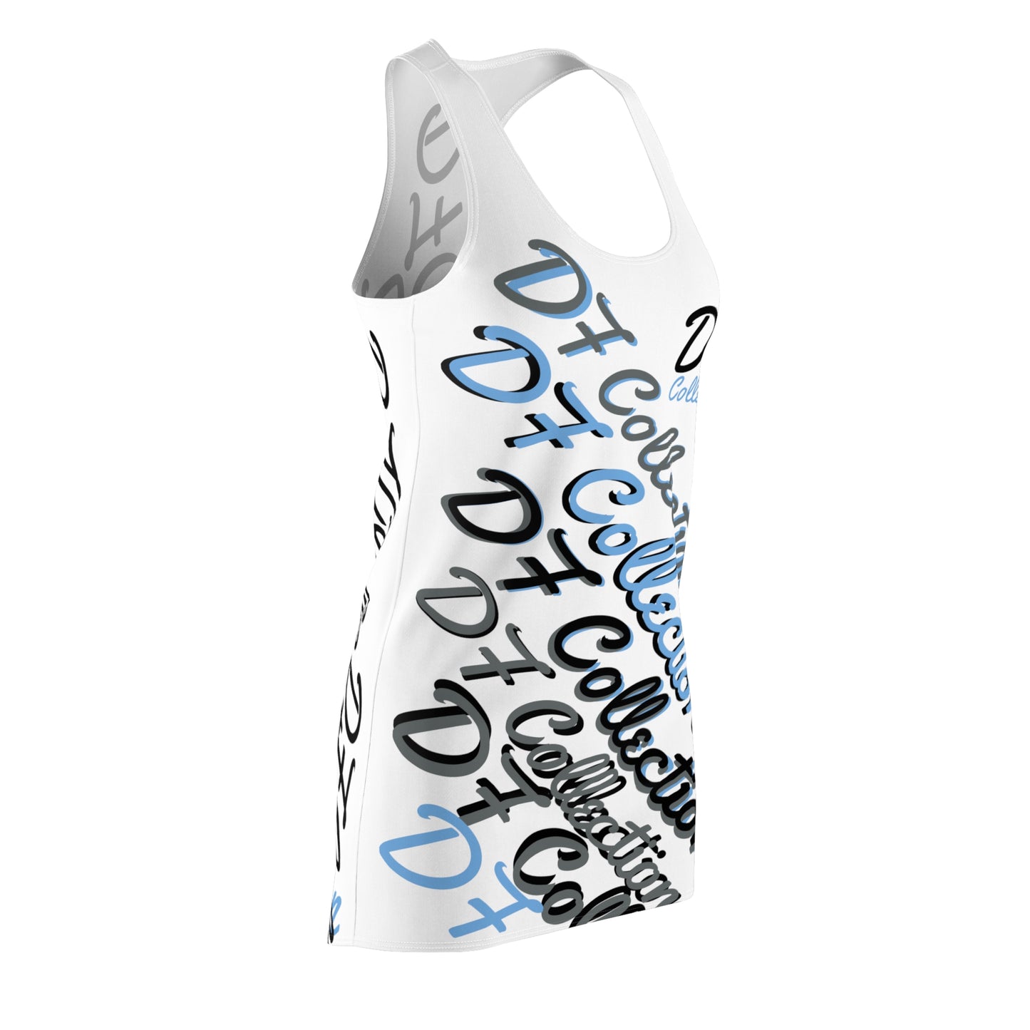 "DF COLLECTION" 80's Coca Women's Cut & Sew Racerback Dress