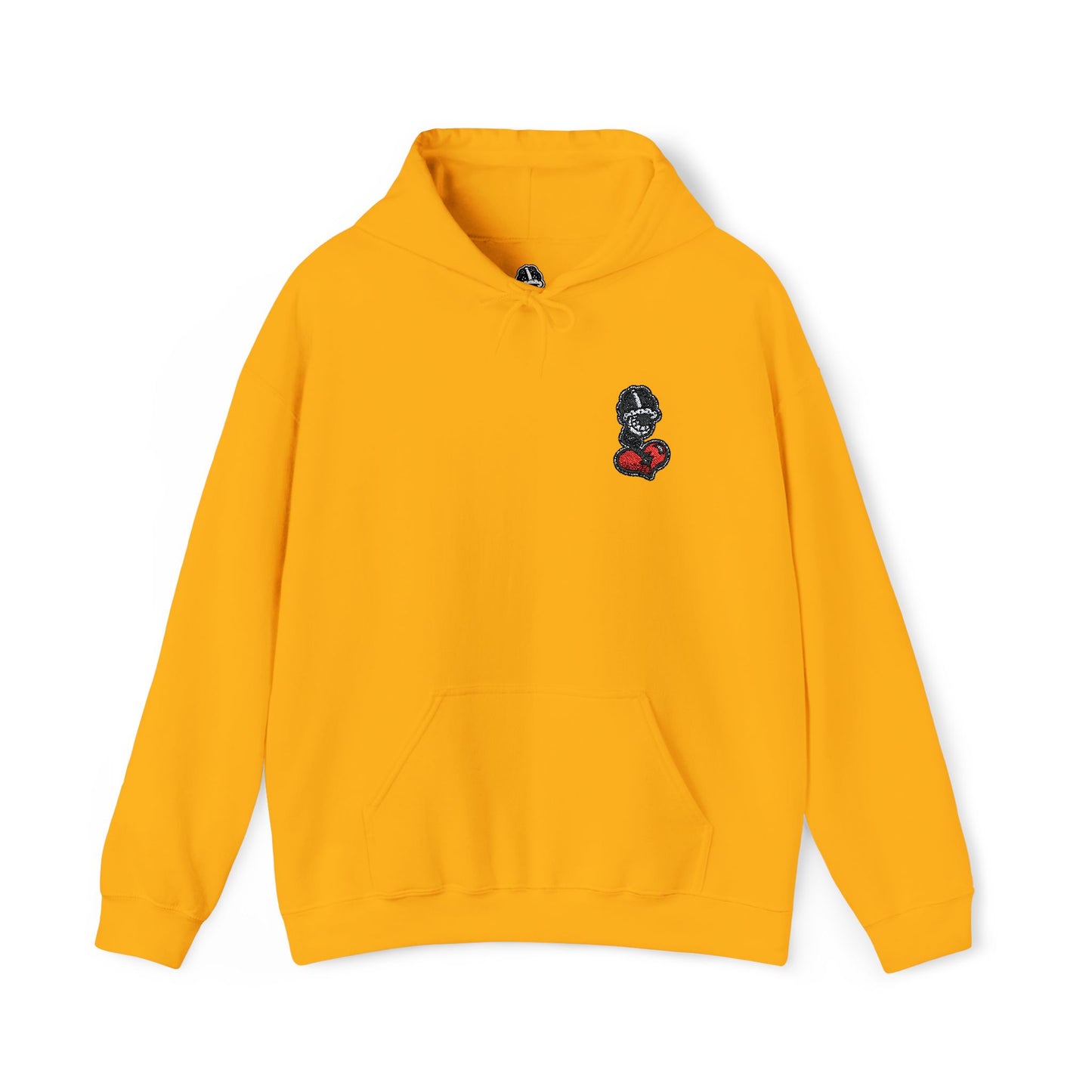 DFCollection™ Embroidered Hoodie - Cozy Heart Design for Everyday Comfort