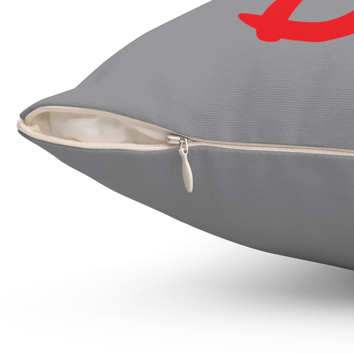 "DFC" Space Grey Spun Polyester Square Pillow