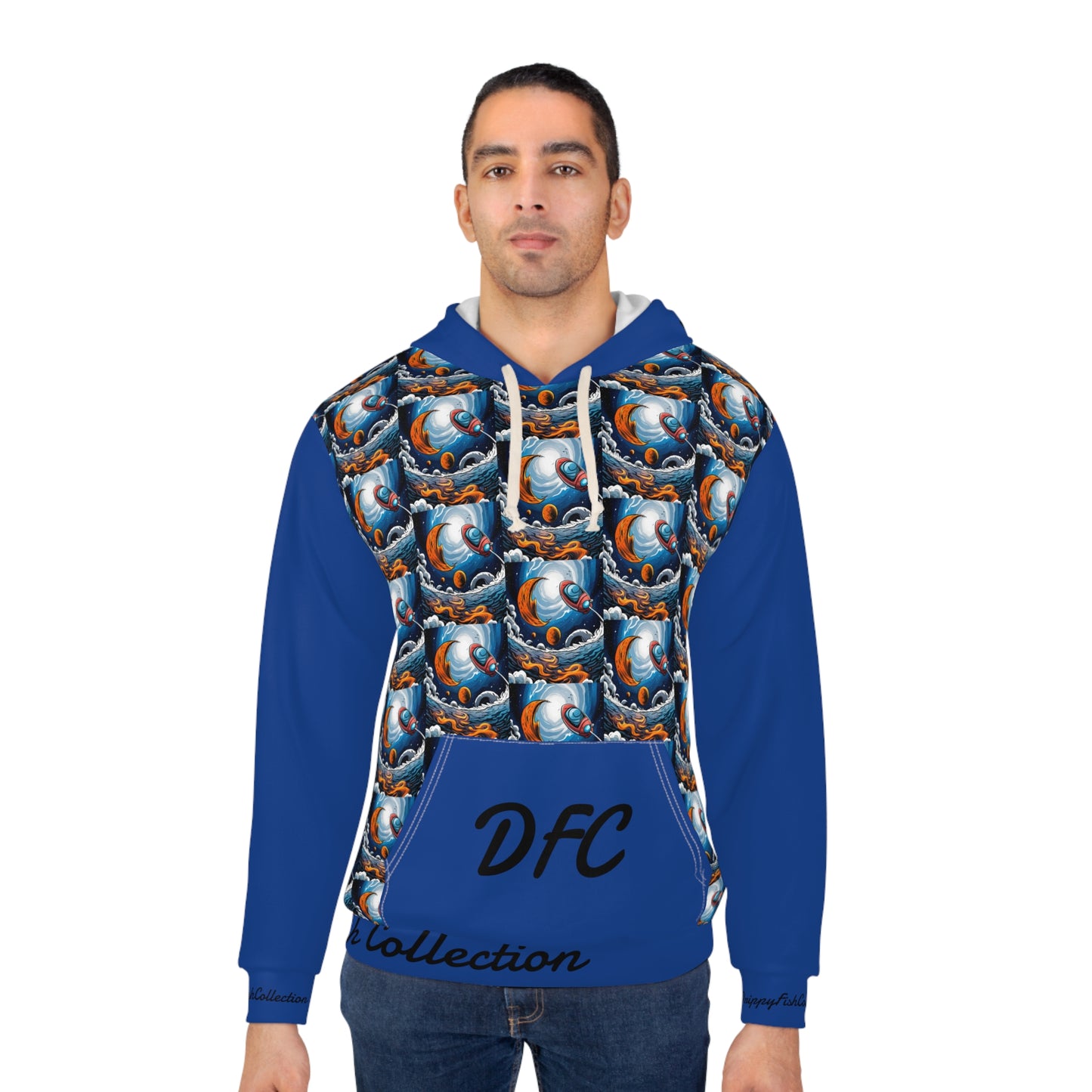 "DFC Take Off" Unisex Pullover Hoodie (AOP)