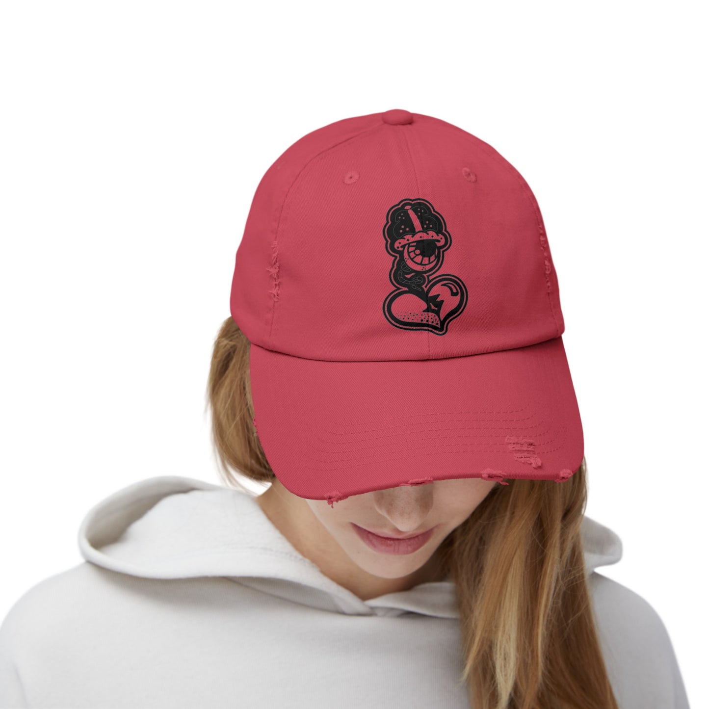 "Black Label" Unisex Distressed Cap by WildeTuna