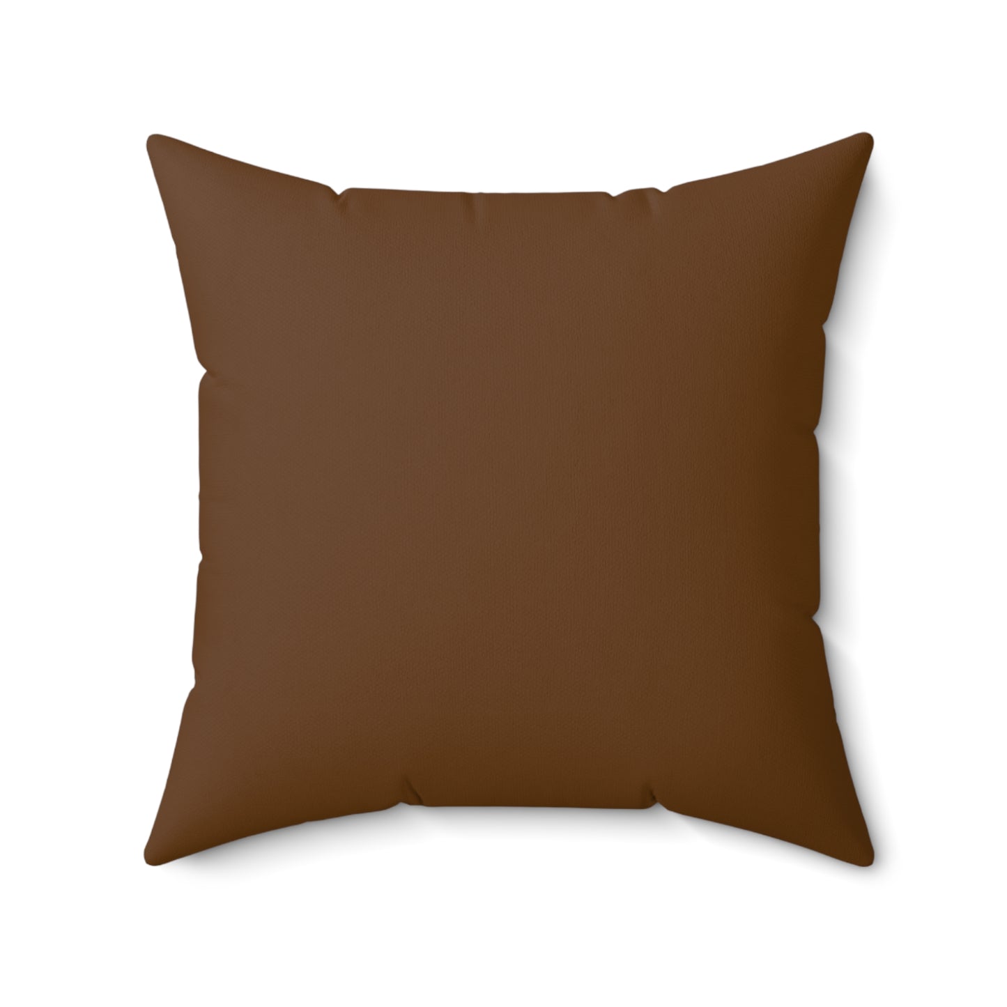 "DFC" Brown Spun Polyester Square Pillow