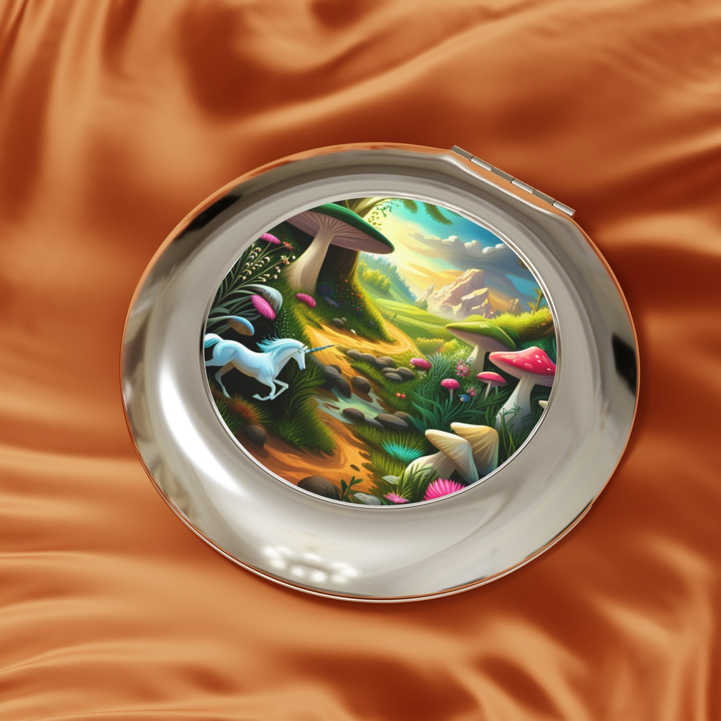 "WonderLand" Compact Travel Mirror