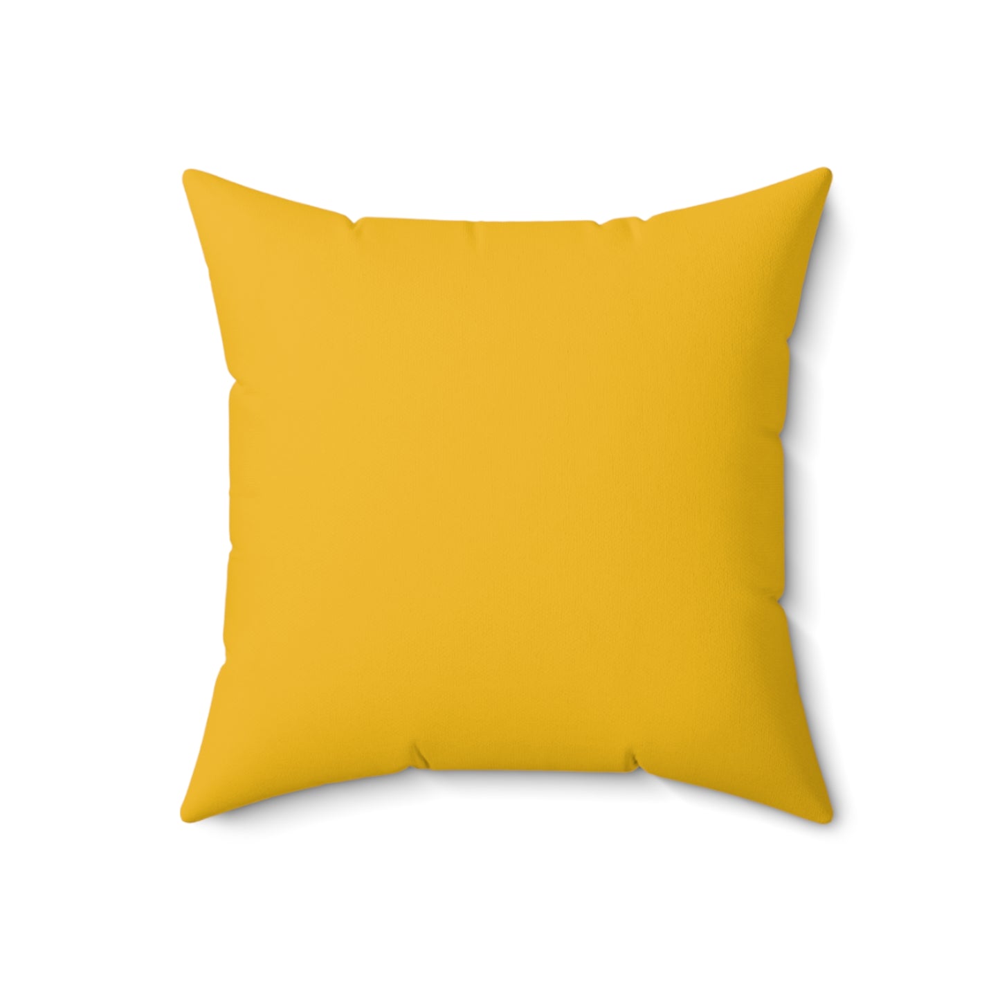 "DFC" Yellow Spun Polyester Square Pillow