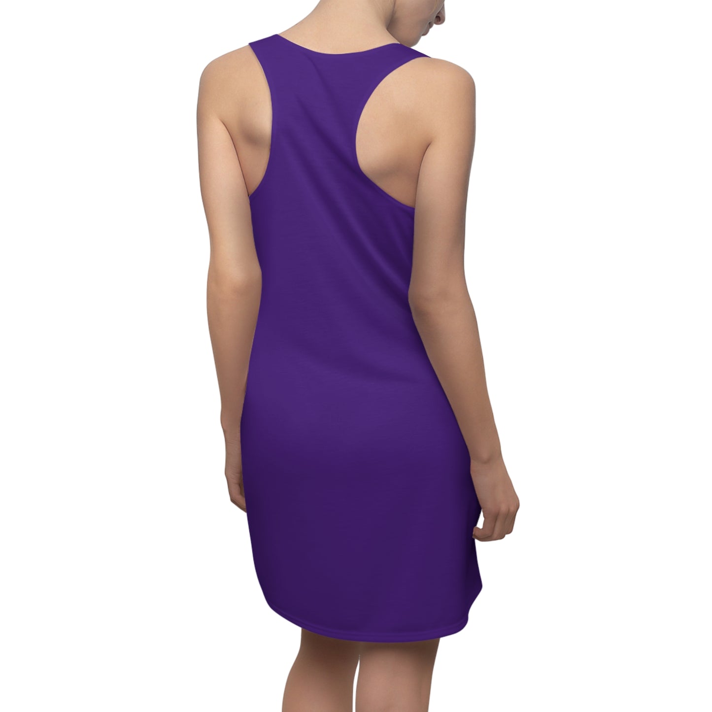 “DRIZZLE” 80'S PURP Women's Cut & Sew Racerback Dress