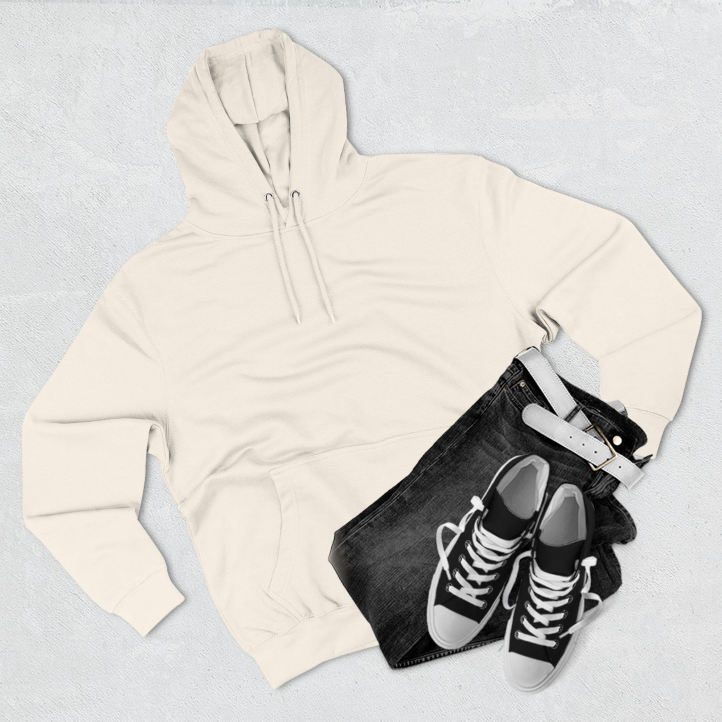 Cozy Graphic Fleece Hoodie with Heart Design