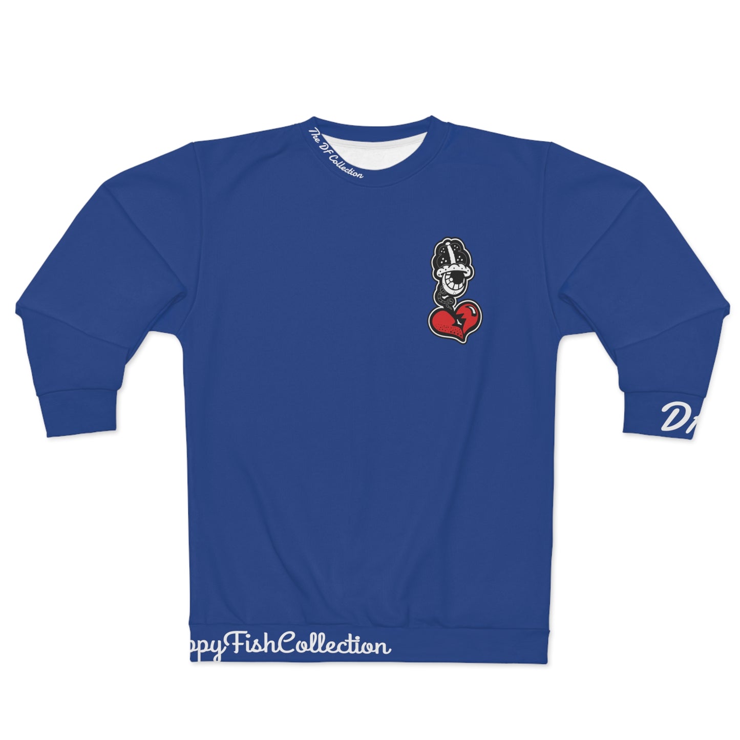 "Par 4" Blue Unisex Sweatshirt (AOP)