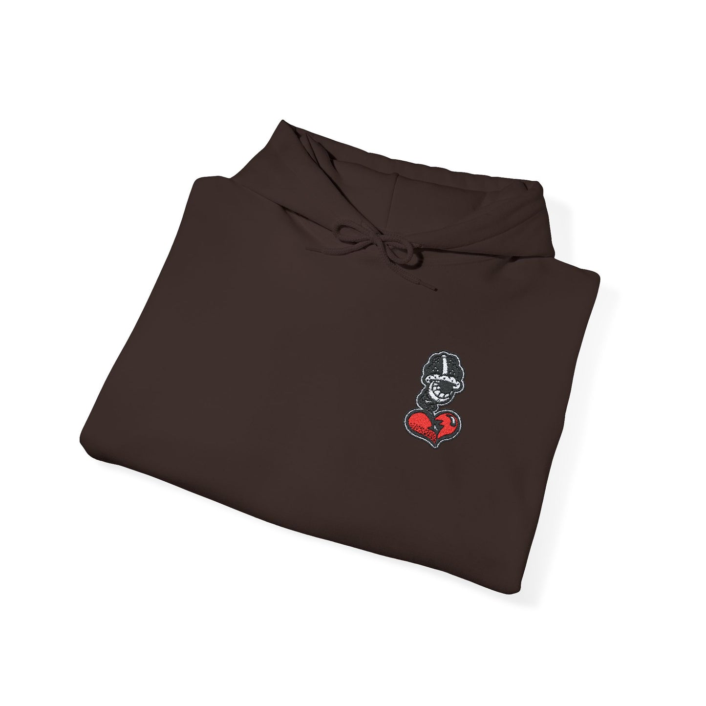 DFCollection™ Embroidered Hoodie - Cozy Heart Design for Everyday Comfort