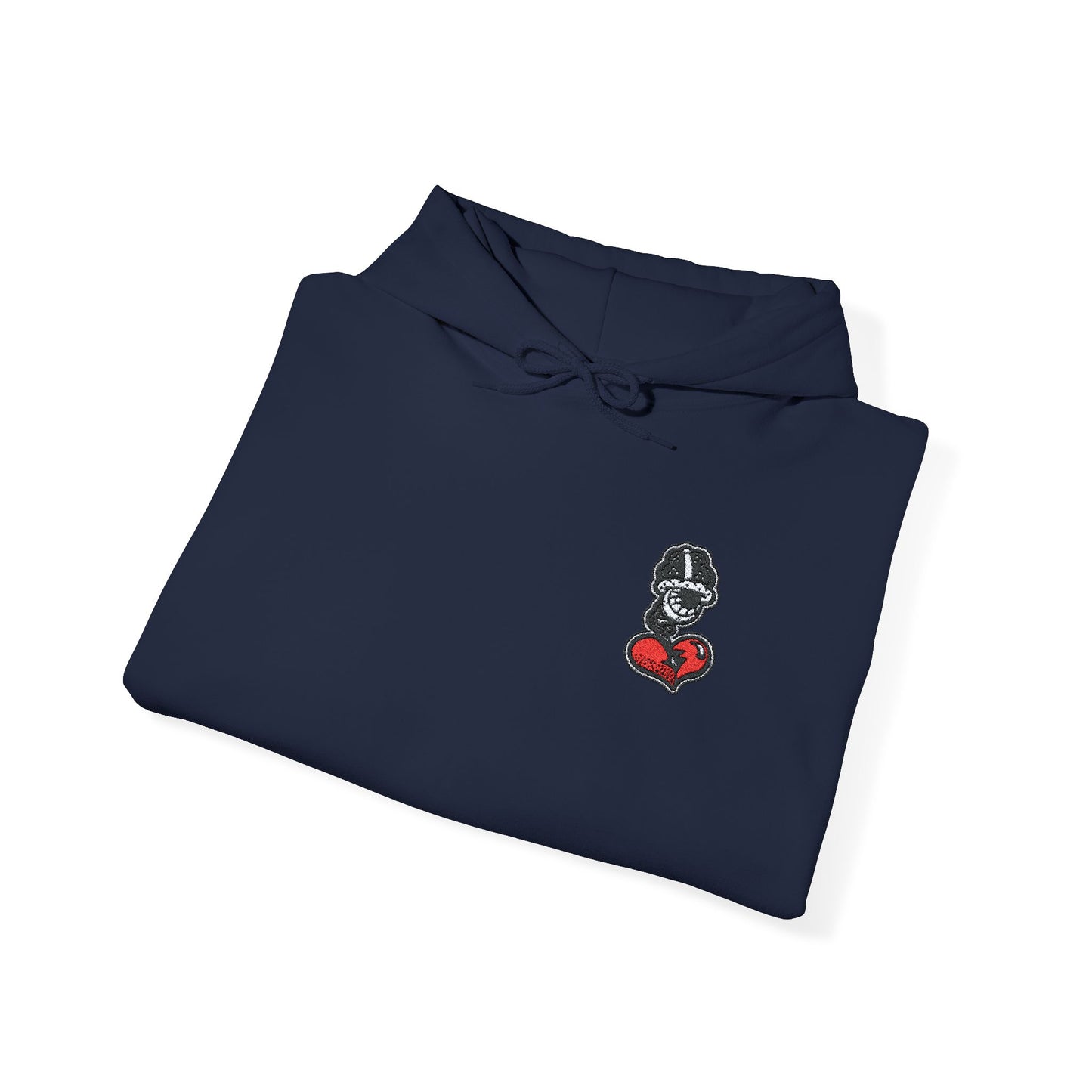 DFCollection™ Embroidered Hoodie - Cozy Heart Design for Everyday Comfort