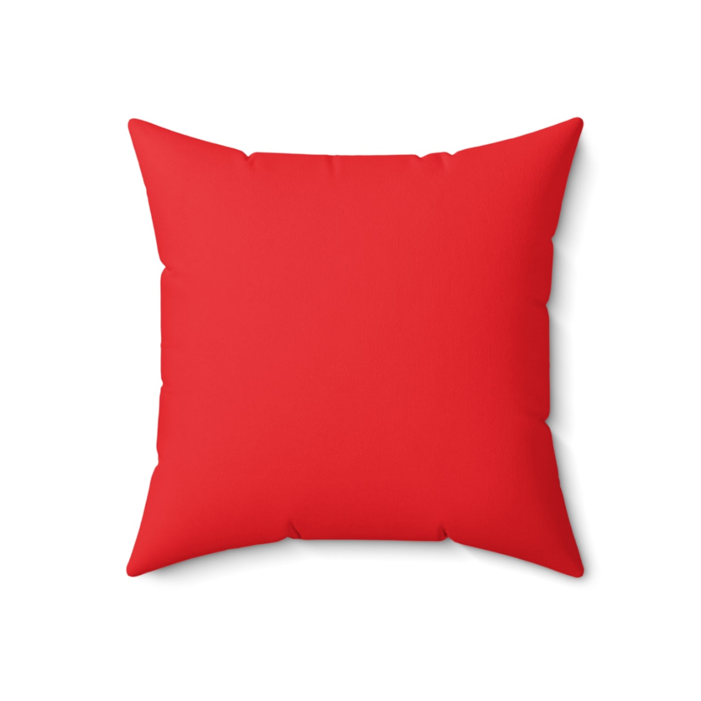 "DFC" Red Spun Polyester Square Pillow