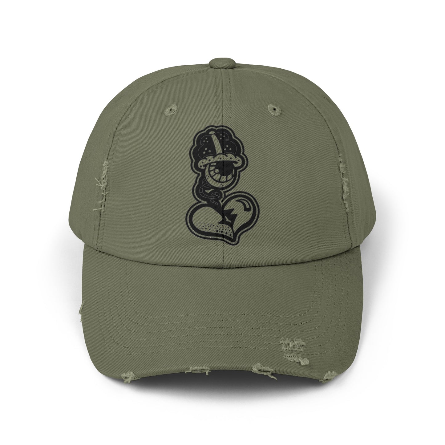 "Black Label" Unisex Distressed Cap by WildeTuna