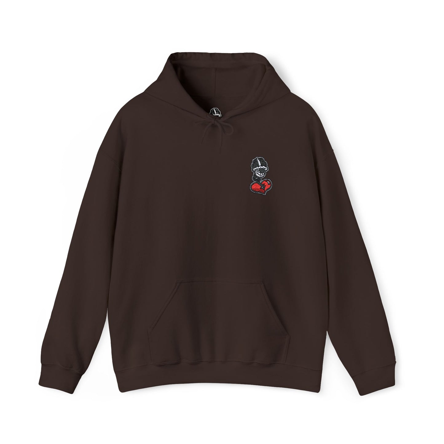 DFCollection™ Embroidered Hoodie - Cozy Heart Design for Everyday Comfort