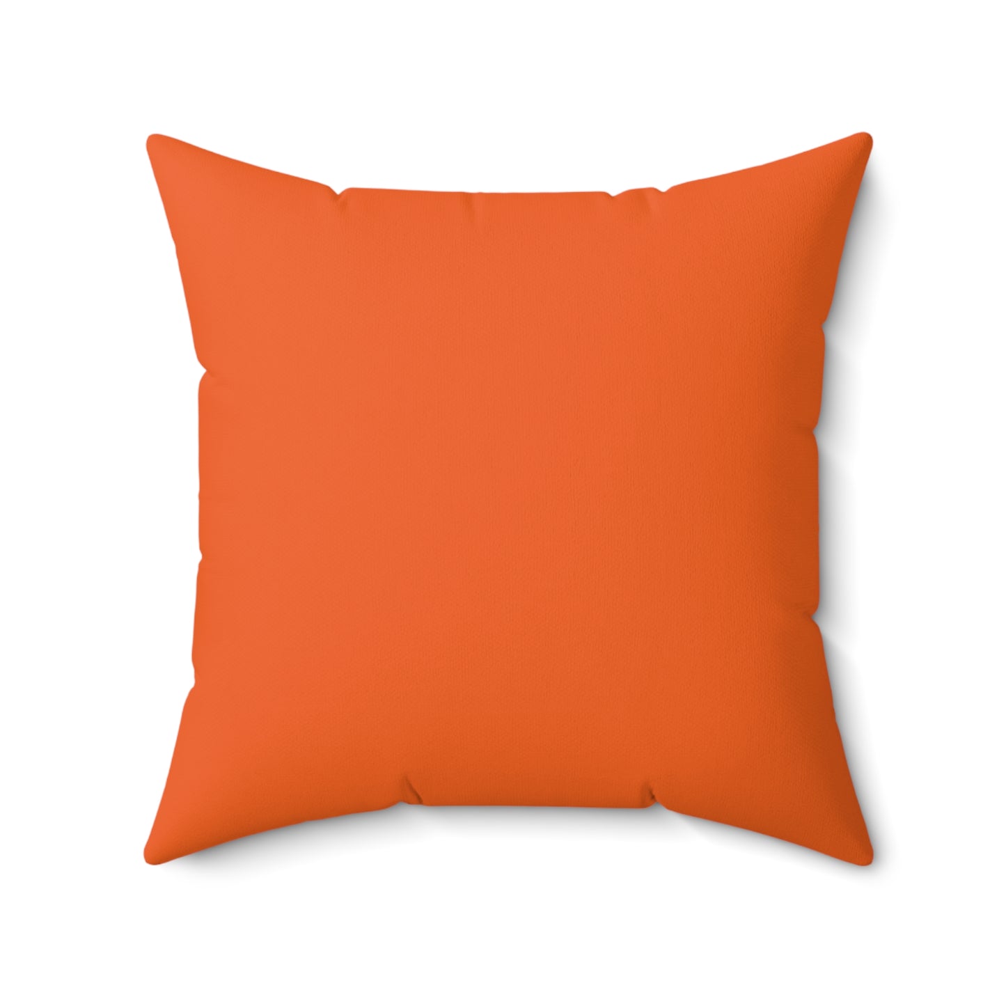"DFC" Orange Spun Polyester Square Pillow