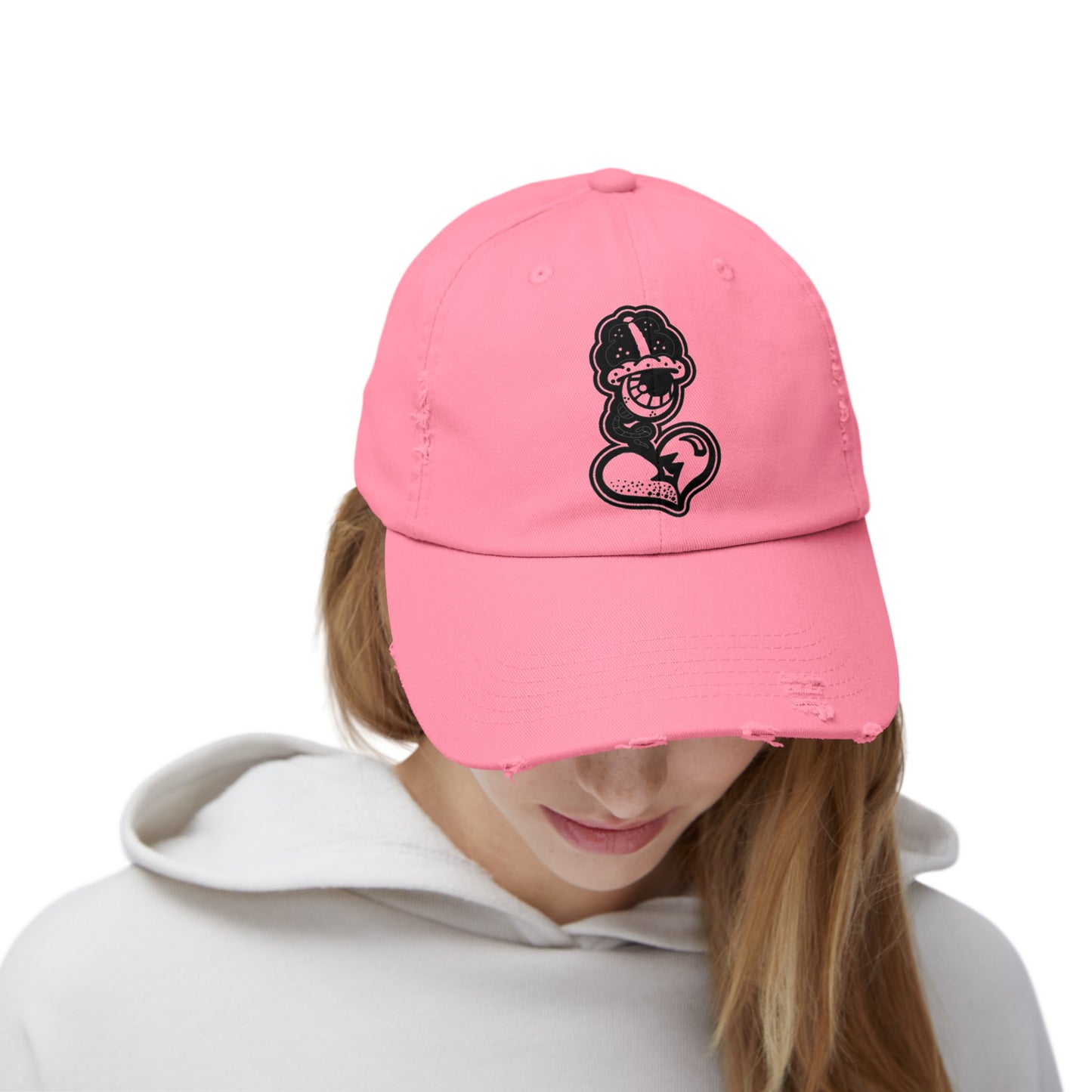 "Black Label" Unisex Distressed Cap by WildeTuna