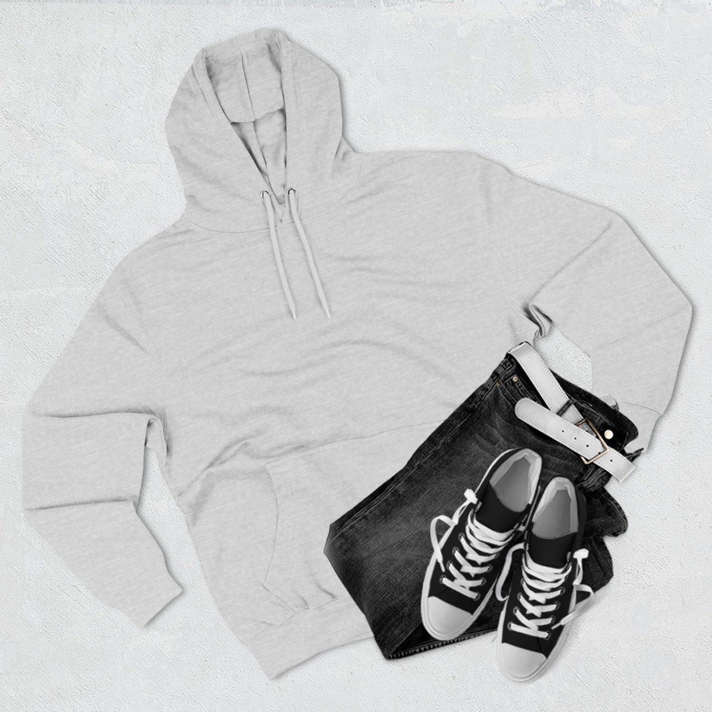 Cozy Graphic Fleece Hoodie with Heart Design