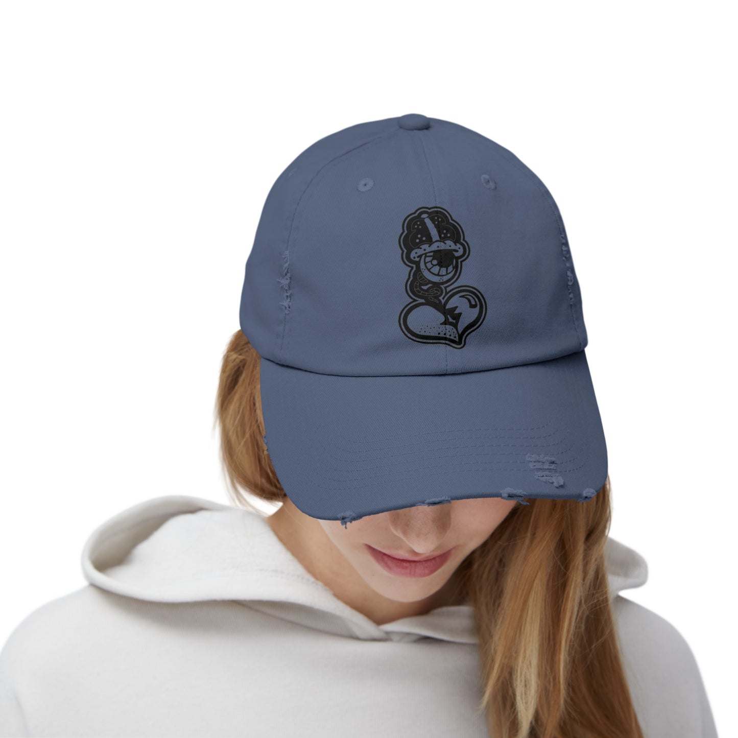 "Black Label" Unisex Distressed Cap by WildeTuna