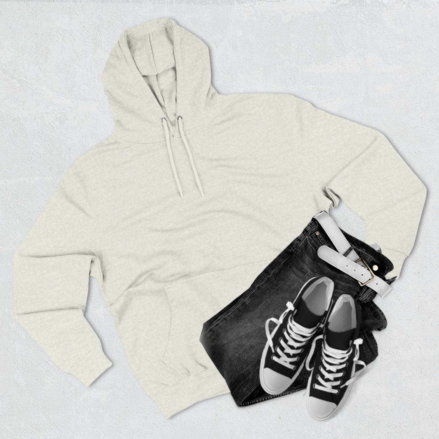 Cozy Graphic Fleece Hoodie with Heart Design