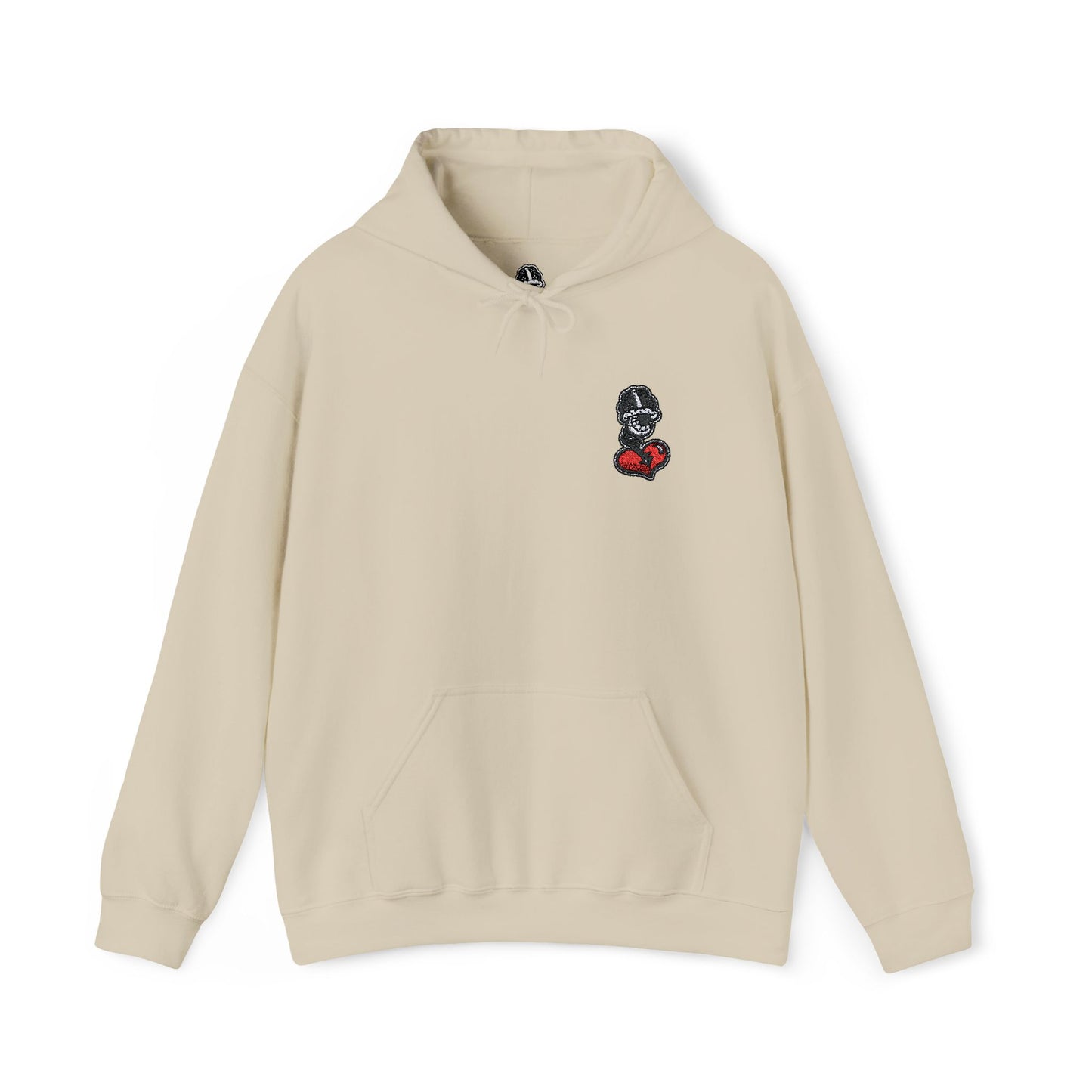 DFCollection™ Embroidered Hoodie - Cozy Heart Design for Everyday Comfort