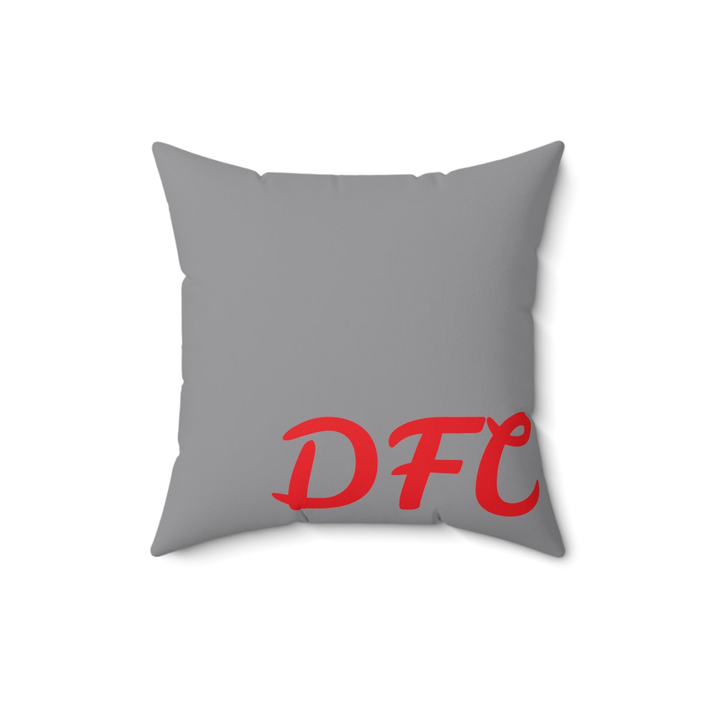 "DFC" Space Grey Spun Polyester Square Pillow