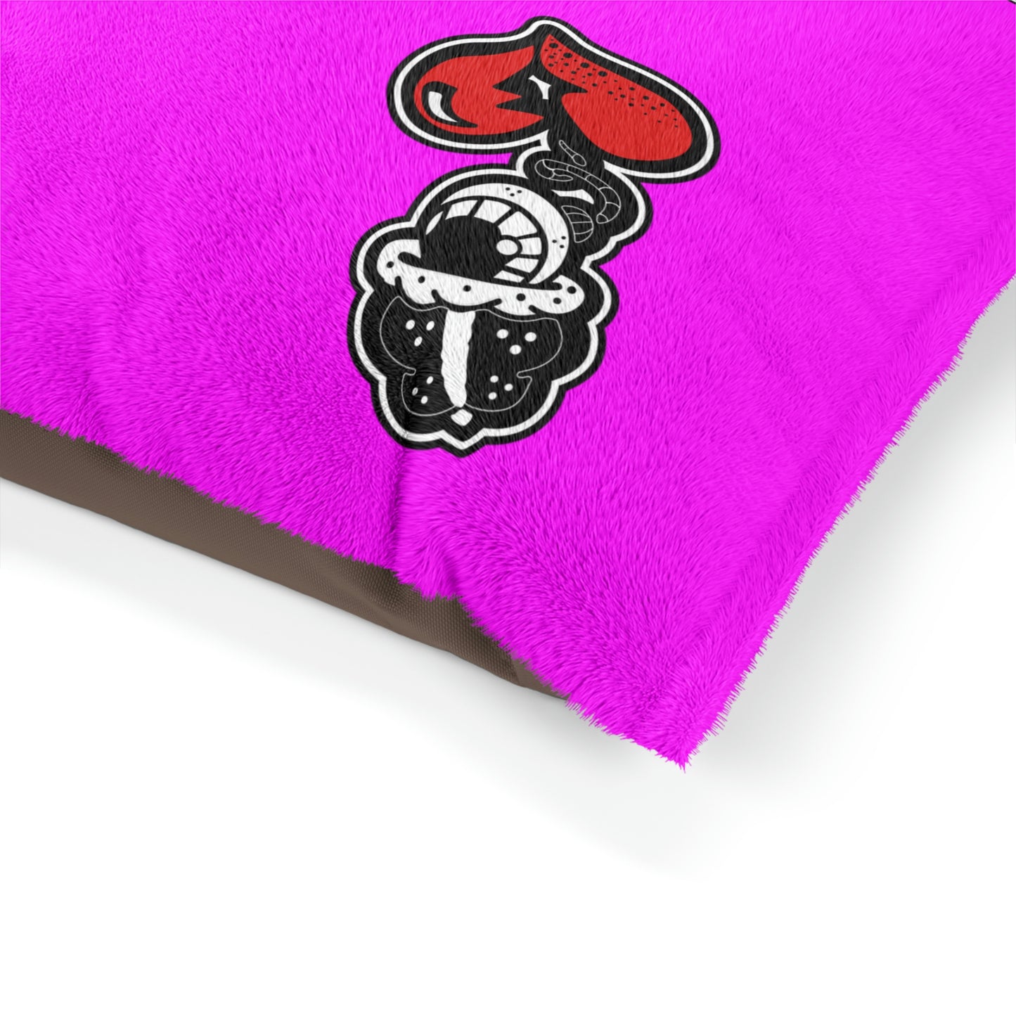 Pink Drippy Fish Pet Bed