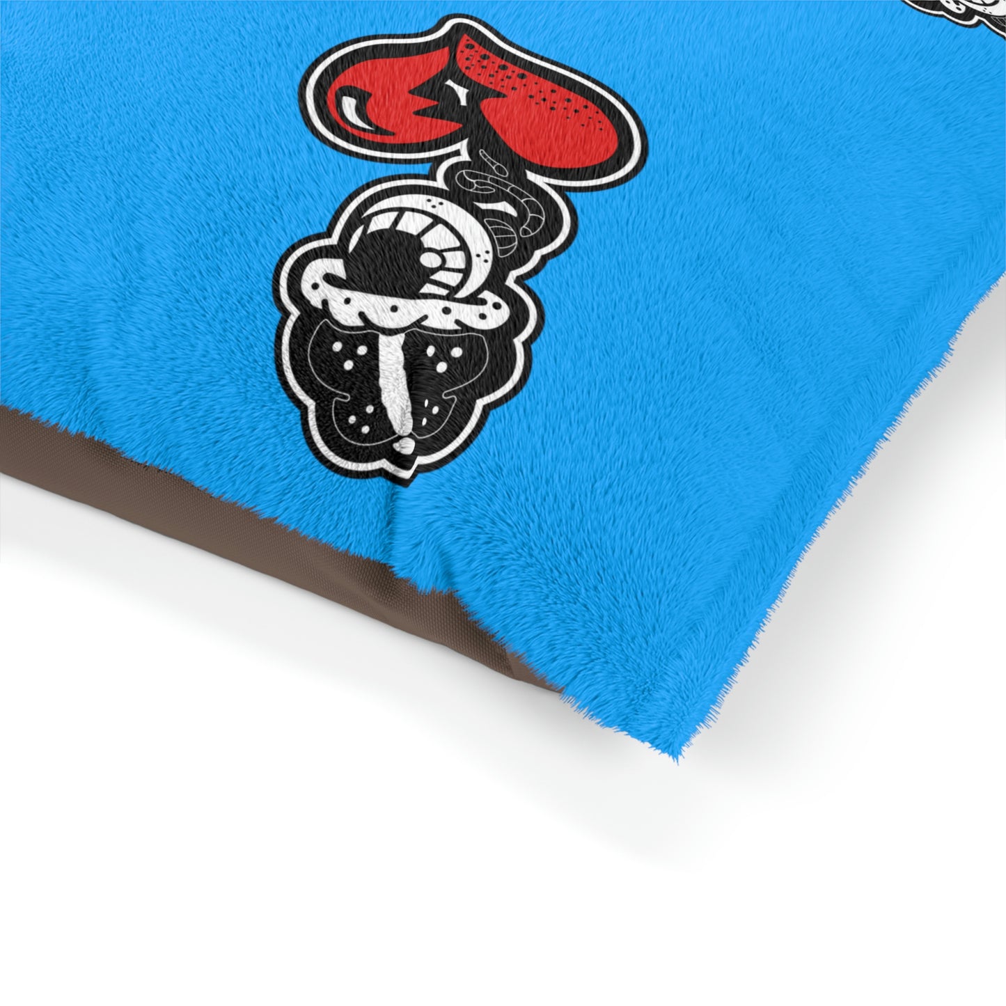 Sky Blue Drippy Fish Pet Bed