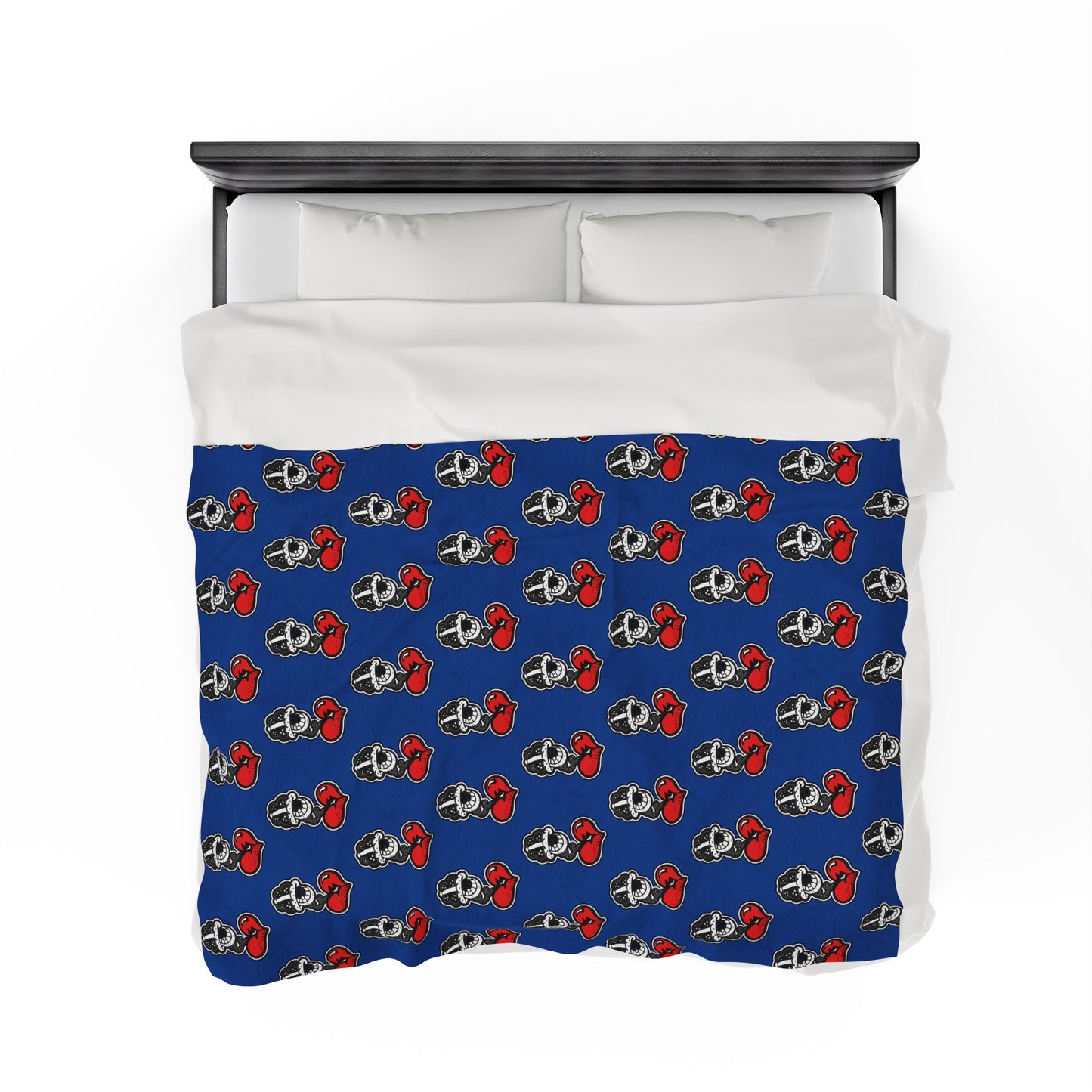 Blue Velveteen Plush Blanket