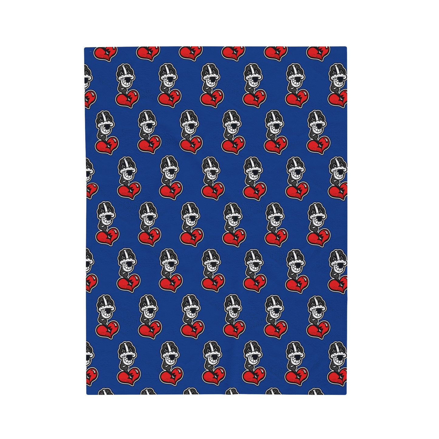 Blue Velveteen Plush Blanket