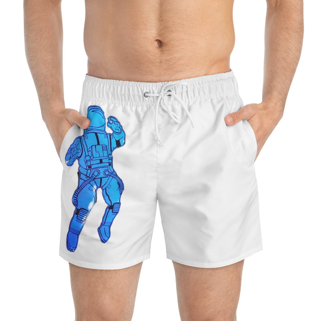 "Space Man Diving” Swim Trunks