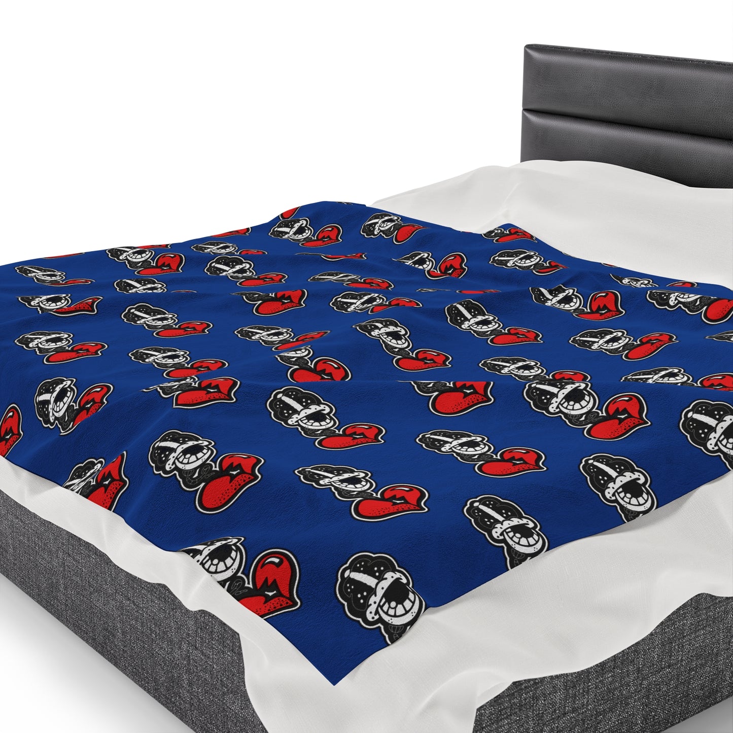 Blue Velveteen Plush Blanket