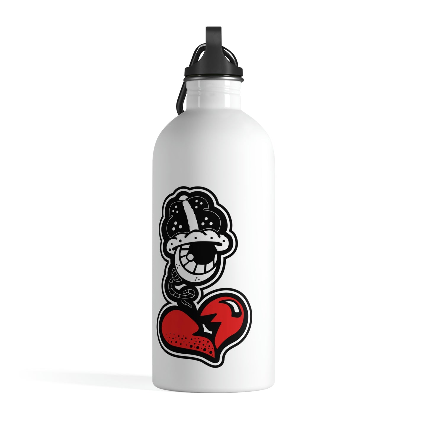 “Drippy White” Stainless Steel Water Bottle