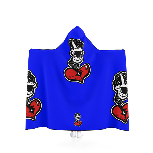 "Big Blue Drip" Hooded Blanket