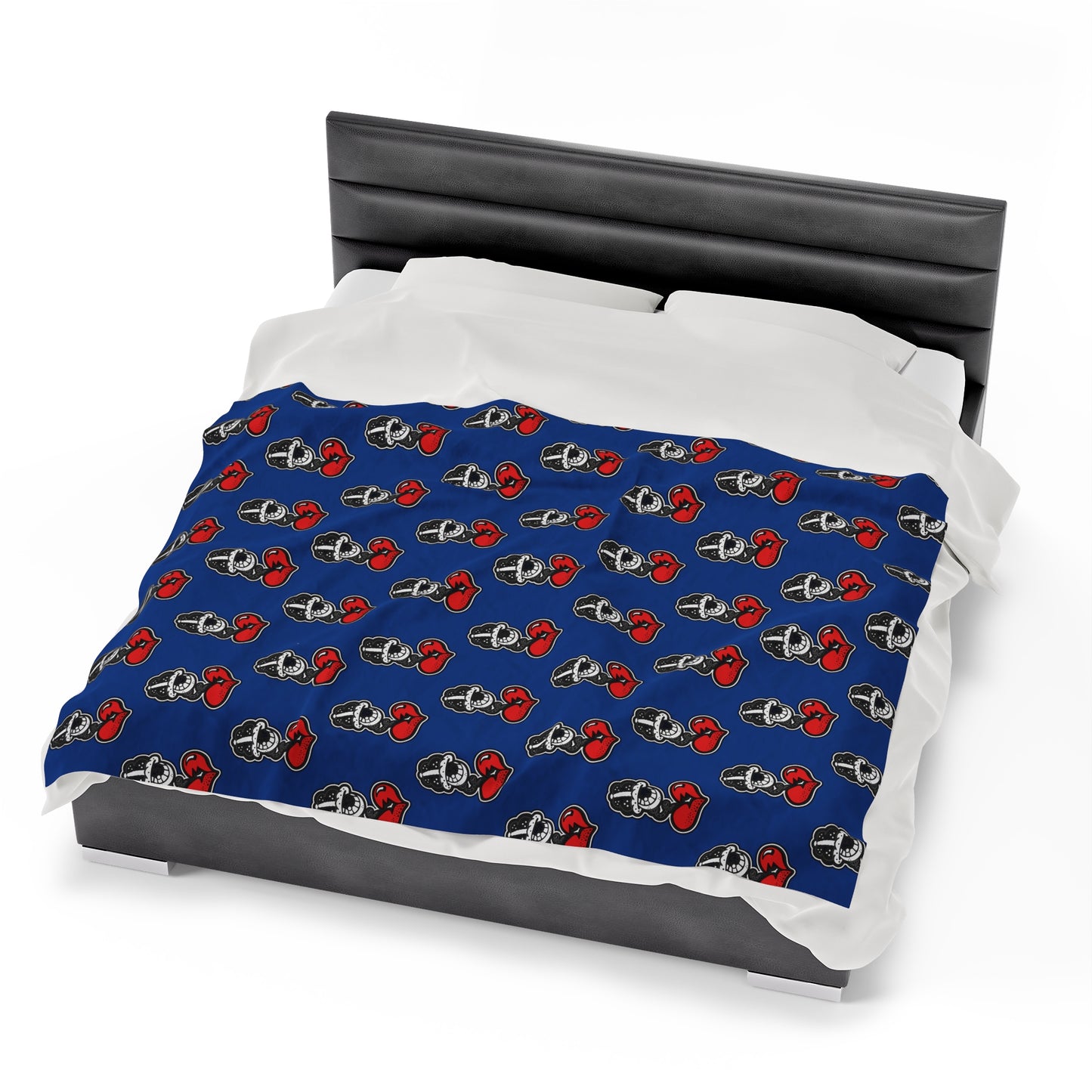 Blue Velveteen Plush Blanket