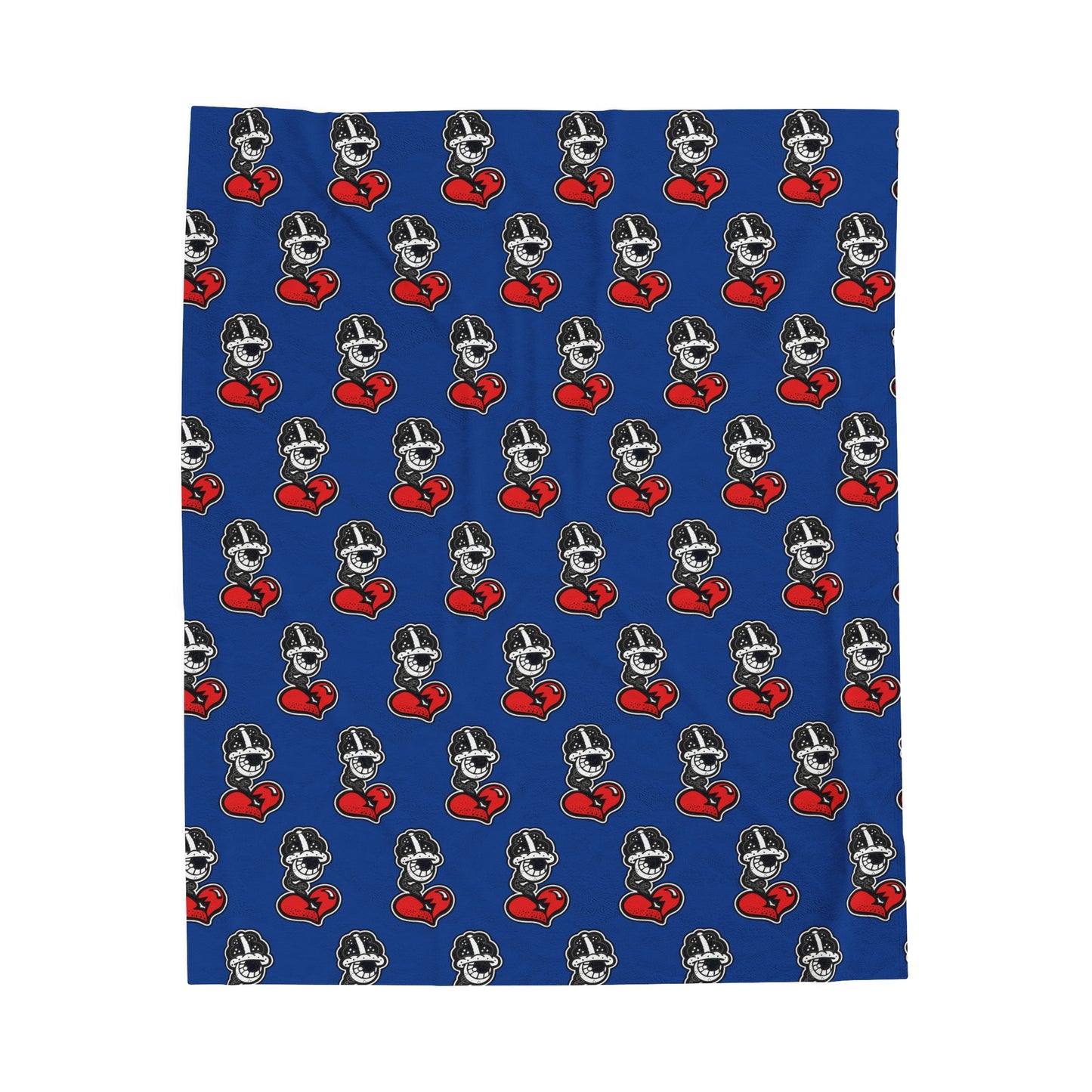 Blue Velveteen Plush Blanket