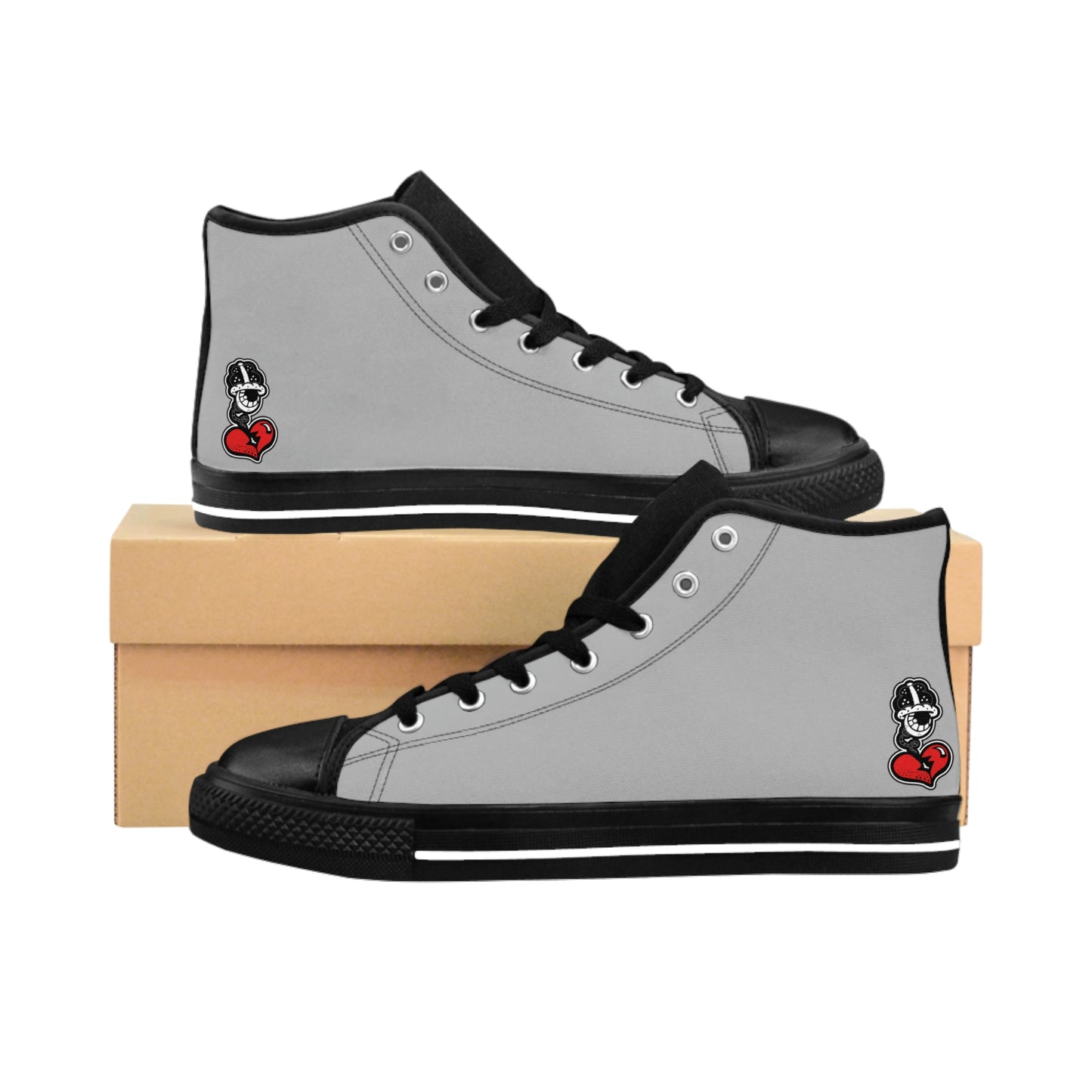 “DRIPPY GREY'S" Men’s High-top Sneakers