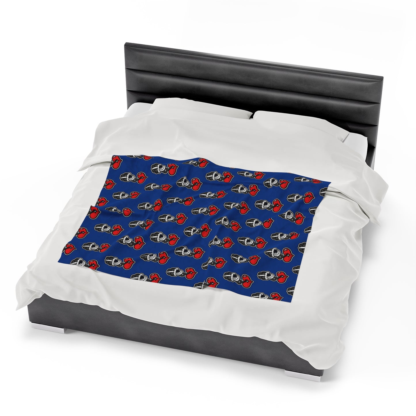 Blue Velveteen Plush Blanket